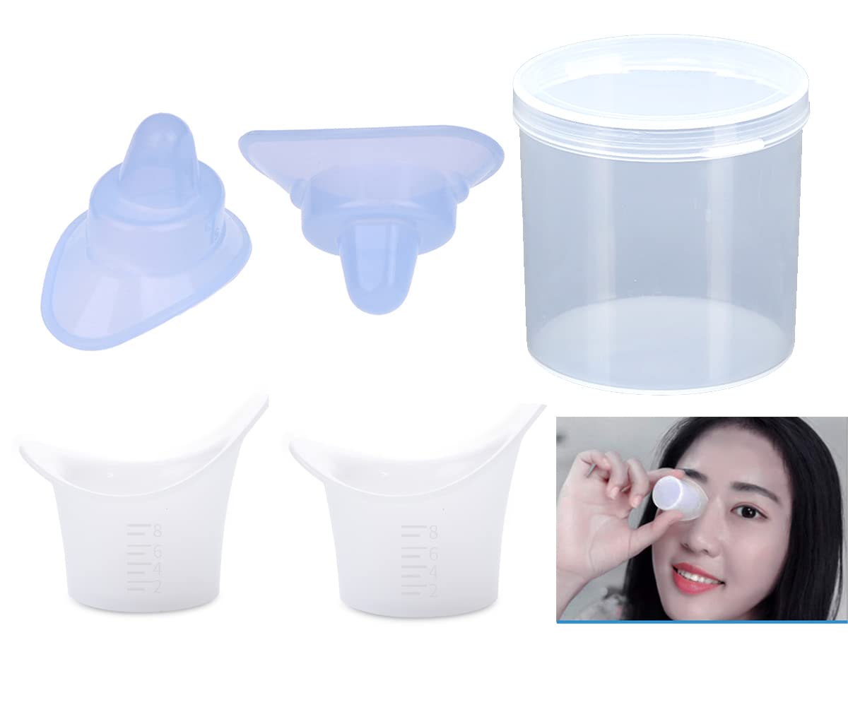 Soft Silicone Reusable Eye Wash Cup for Effective Eye Cleansing Eye Care Washing Cup Pack of 4