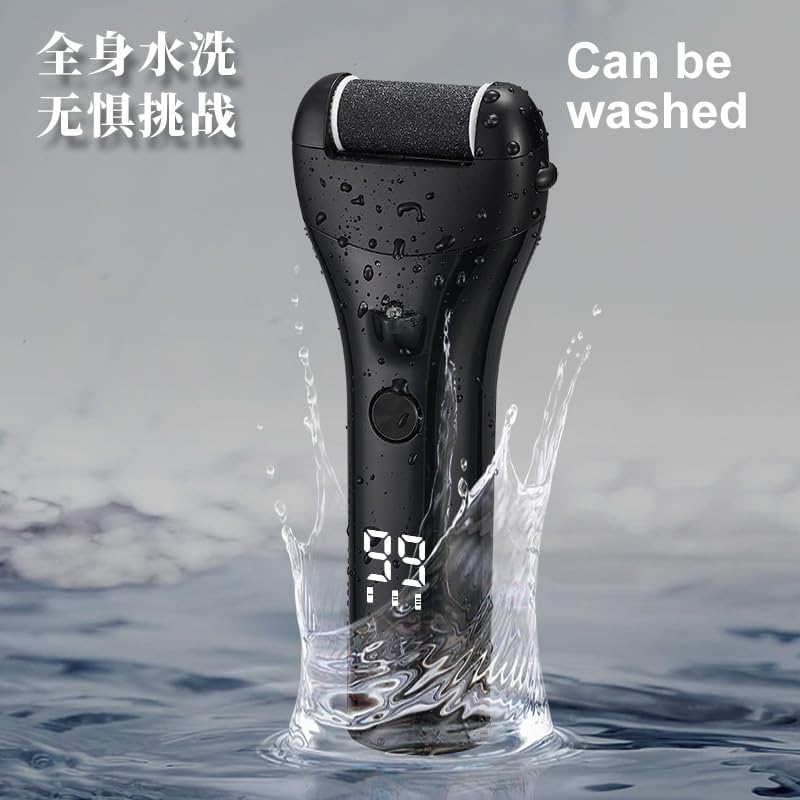 Electric Waterproof Callus Remover for Feet,3 Speed, Powerful Sander Grinder Pedicure Hard Dead Skin Remover. Rechargeable Portable Electronic Foot File Pedicure Kits.3 Rollers