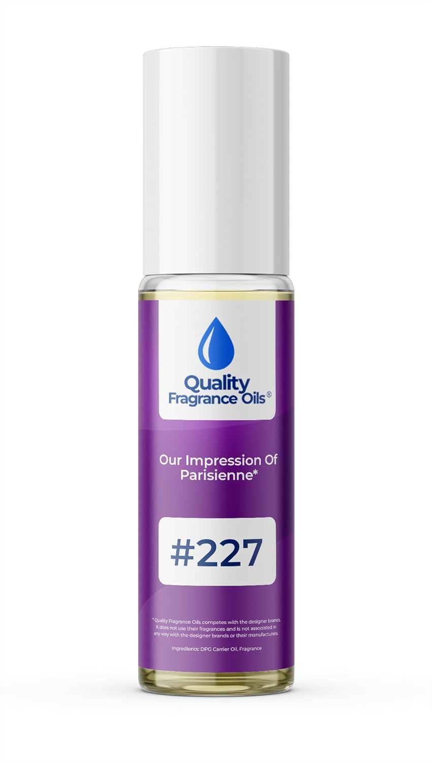 Quality Fragrance Oils' Parisienne for Women Impression #227 | Long-Lasting Perfume Oil, Alcohol-Free, Strong Scent, 10ml Roll-On | Affordable Alternative to Designer Fragrances