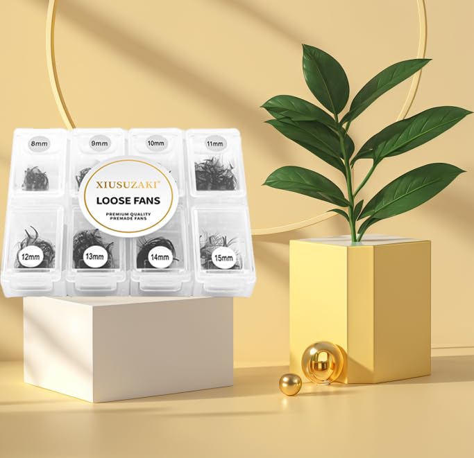 Handmade Premade Fans 600 Fans 10D 0.03mm, C Curl Mix, Soft Fluffy Lash Extensions 13-20mm