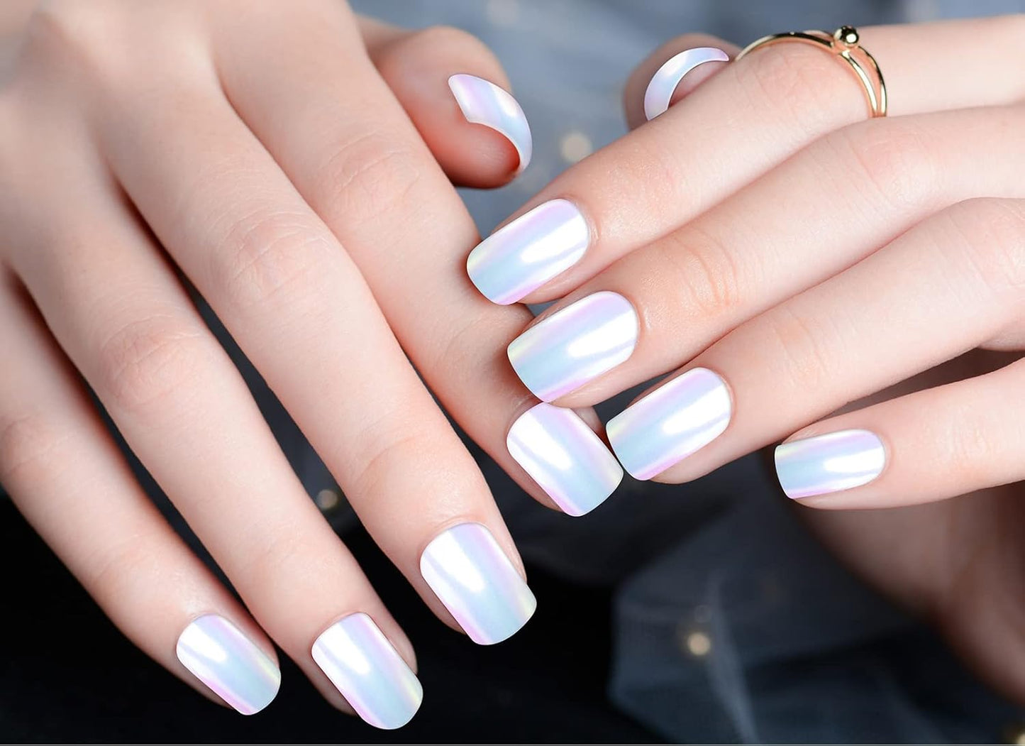 Artdone Chrome Nail Powder,Unicorn Mermaid Aurora Nail Powder,Iridescent Chameleon Effect Nail Color Metallic Mirror Chrome Powder Kit for Nail Art Gel Polish kit…