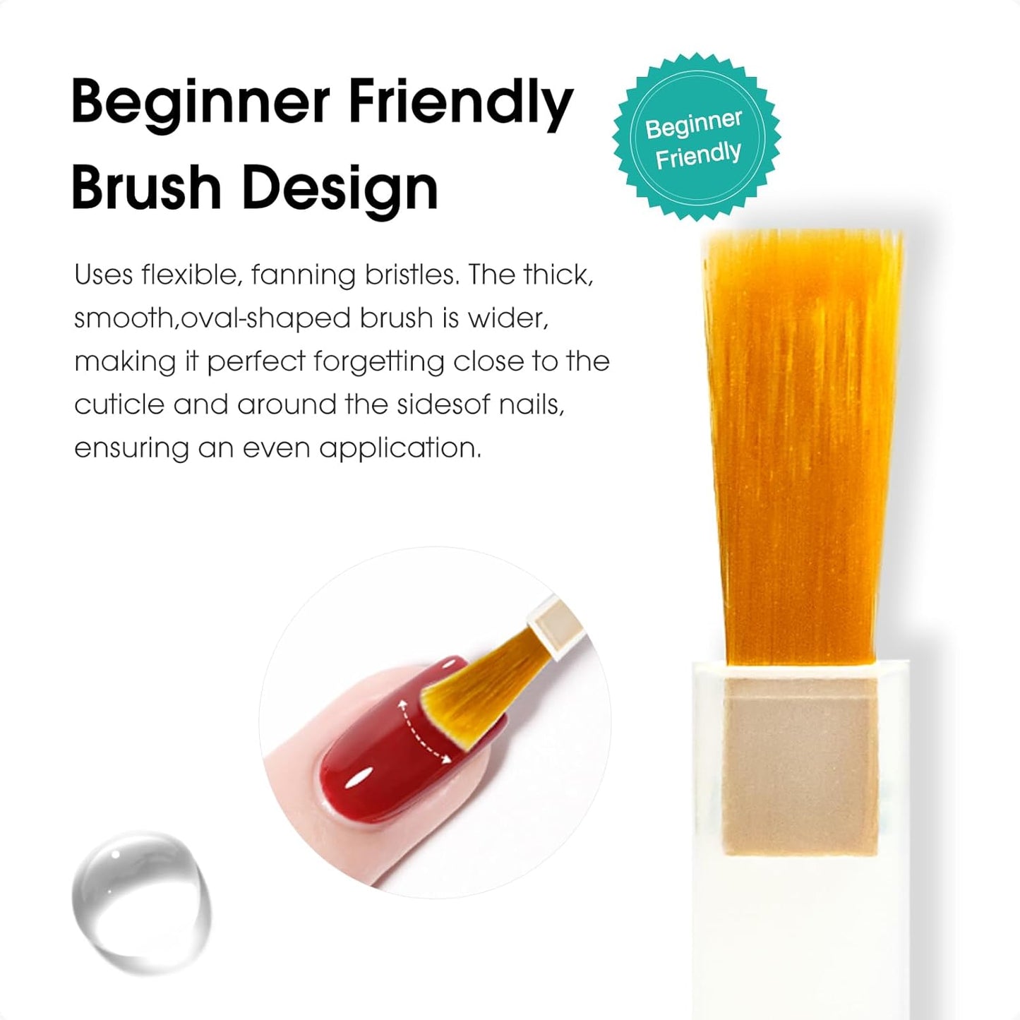 CANNI 2 Pcs No Wipe Gel Top Coat Set- High Gloss Shiny Long Lasting Top Coat Clear Gel Nail Polish Kit, Soak Off Nail Art Home and Professional Manicure