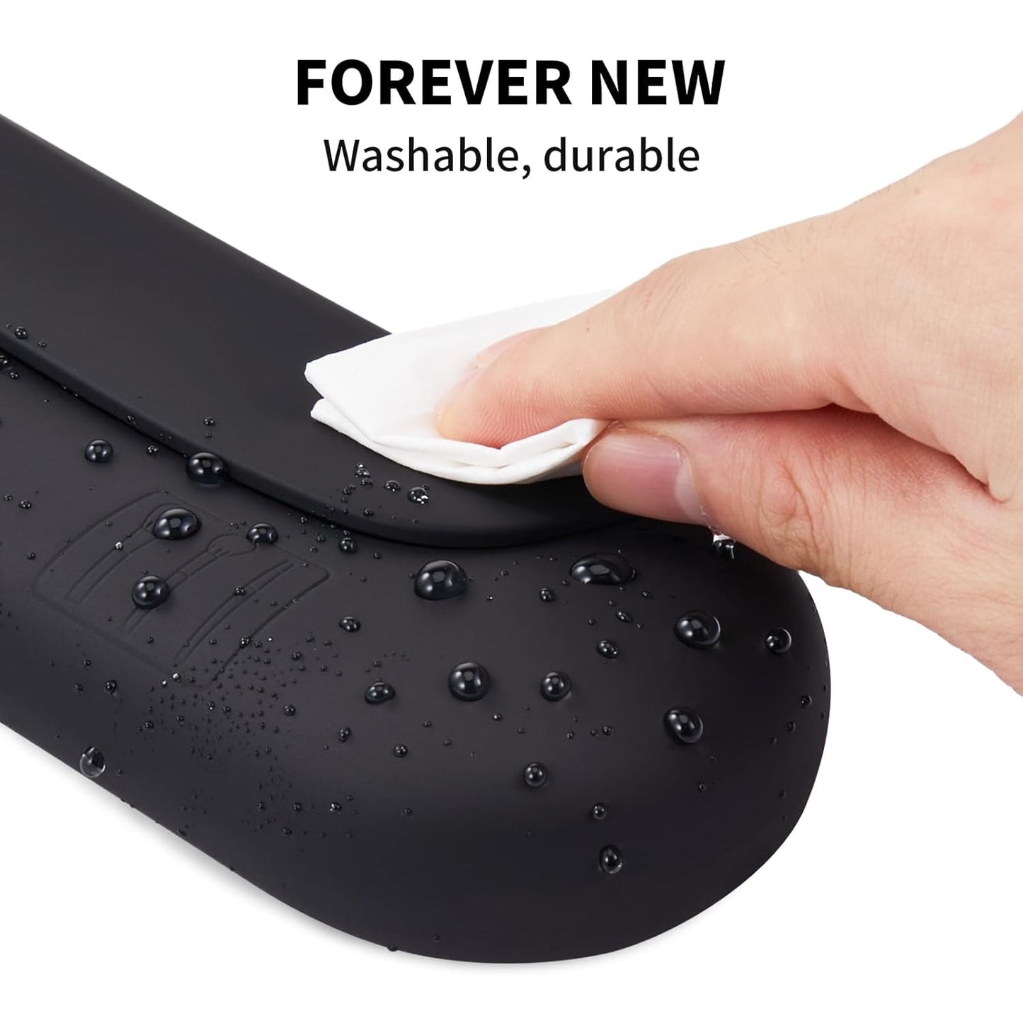 Silicone Makeup Brush Holder Travel Cosmetic Bag：Soft Portable Cosmetic Face Brushes Holder with Upgrade Anti-Fall Out Magnetic Closure, Large Travel Makeup Brush Case - Black