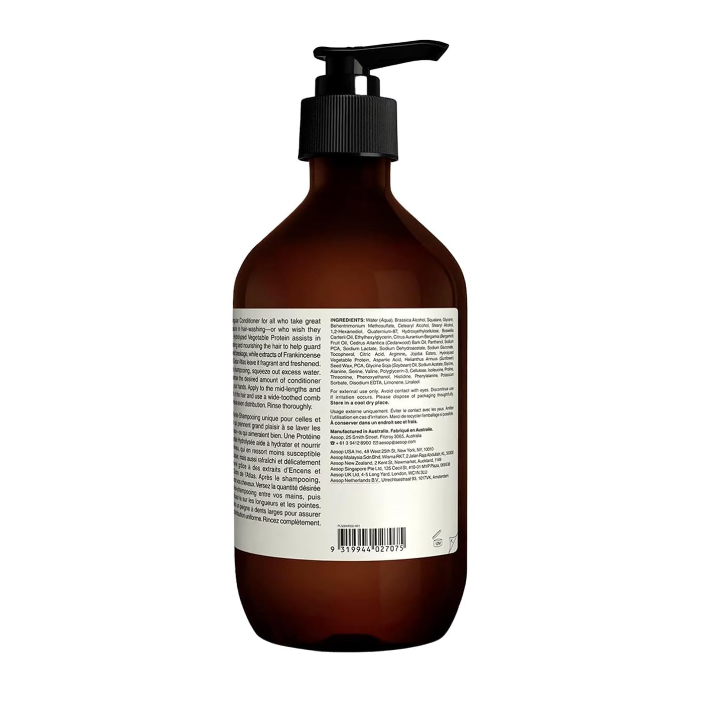 Aesop Classic Shampoo & Conditioner Set | Adds Shine, Hydration, Softness to Hair | 500 mL / 16.9 oz