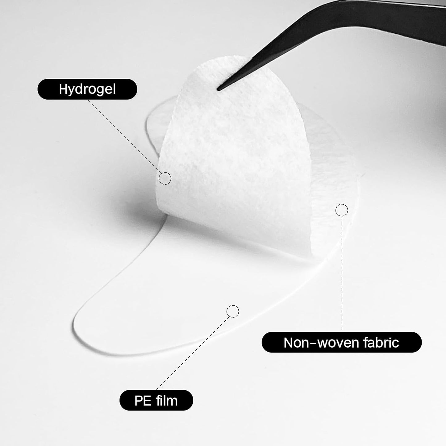 Vaincre 120 Pairs Hydrogel Eye Patches, Gel Eye Pads Lash Extensions, Under Eye Patches, Lint Free Eyelash Pads, Lash Lift Pads for Lash Extension Supplies, Beauty Eyelash Extension Tools