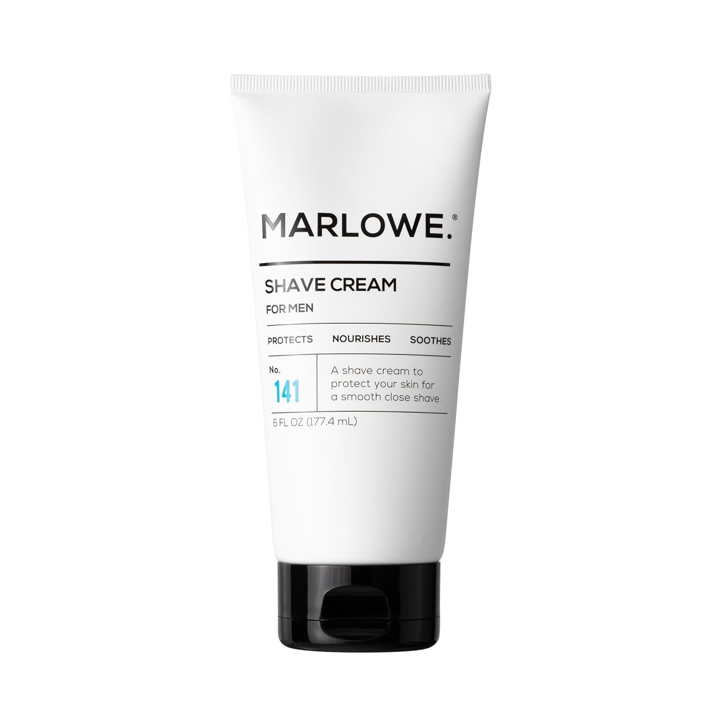 MARLOWE. Shave Cream No. 141 & Post Shave Lotion No. 144 – 6oz Each – Conditioning Shave Cream & Aftershave Lotion for Smooth, Soothing, Close Shave – Men's Shaving Kit Essentials, 2-Pack