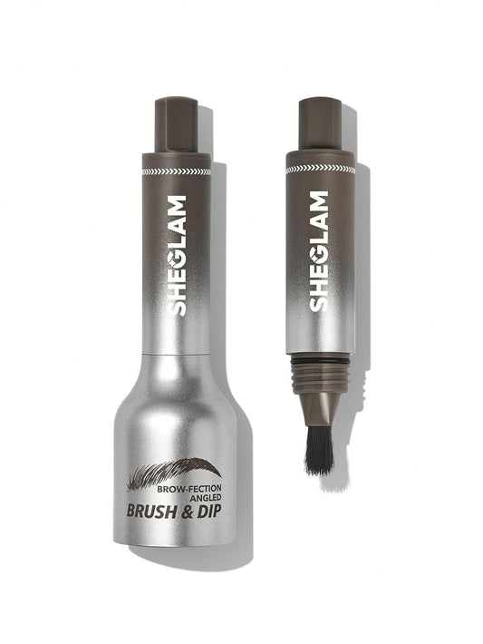 SHEGLAM Brow-Fection Angled Brush & Dip Upgraded Microblading Eyebrow Pen Long Lasting Waterproof Easy To Color-Espresso