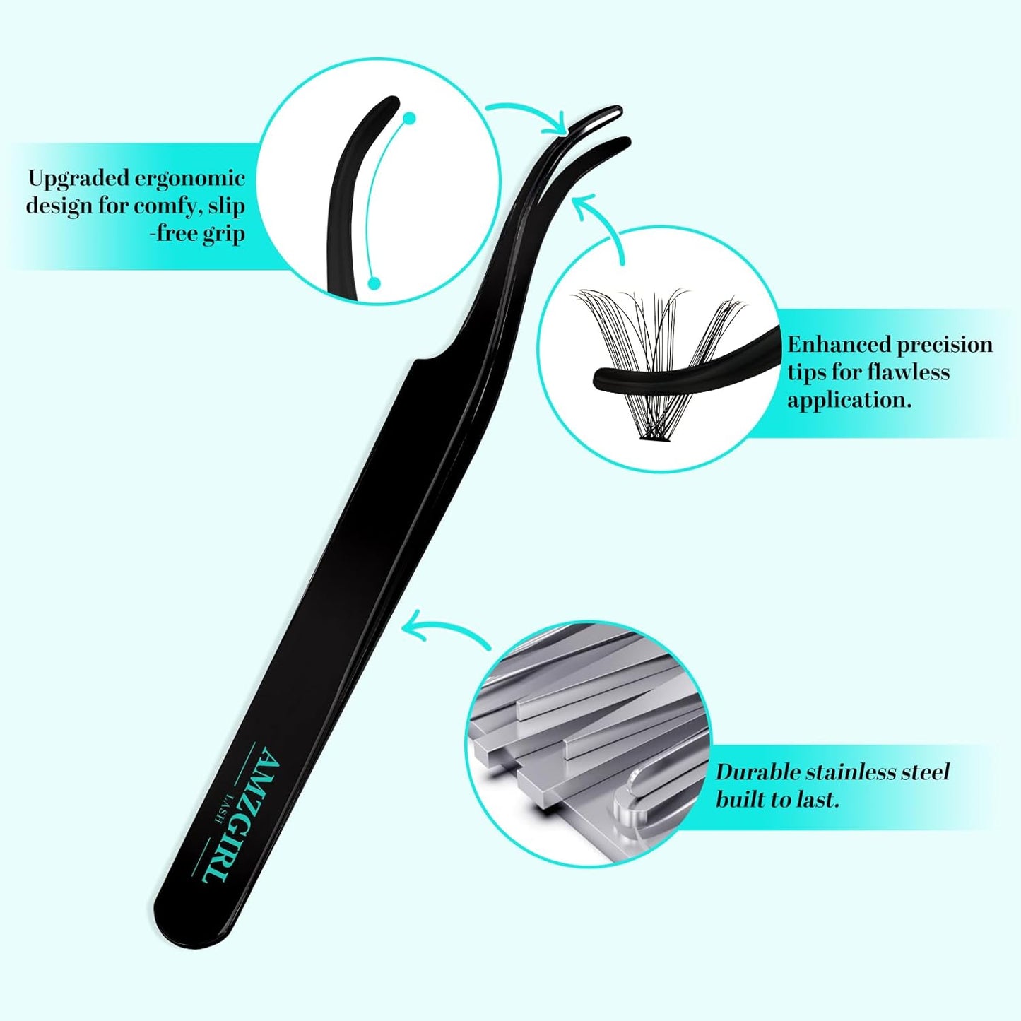 Lash Clusters Kit 320Pcs,40D Eyelash Extension Kit,Lash Bond and Seal Waterproof,Lash Remover for Individual Cluster Lashes Kit,Lash Applicator Tool for DIY Lash Extension Kit(D-Mix9-16mm Kit)