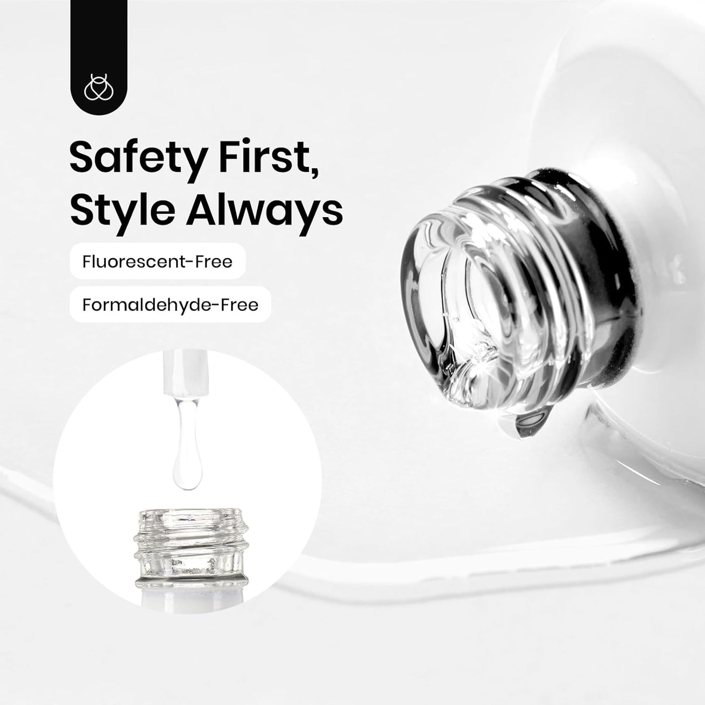 Beetles Extra Glossy No Wipe Gel Top Coat, 2 Pcs 15ml Super Shiny Clear Glossy Top Coat Gel Nail Polish, Soak Off Uv Nail Lamp Nail Salon Manicure DIY Home Gifts for Women