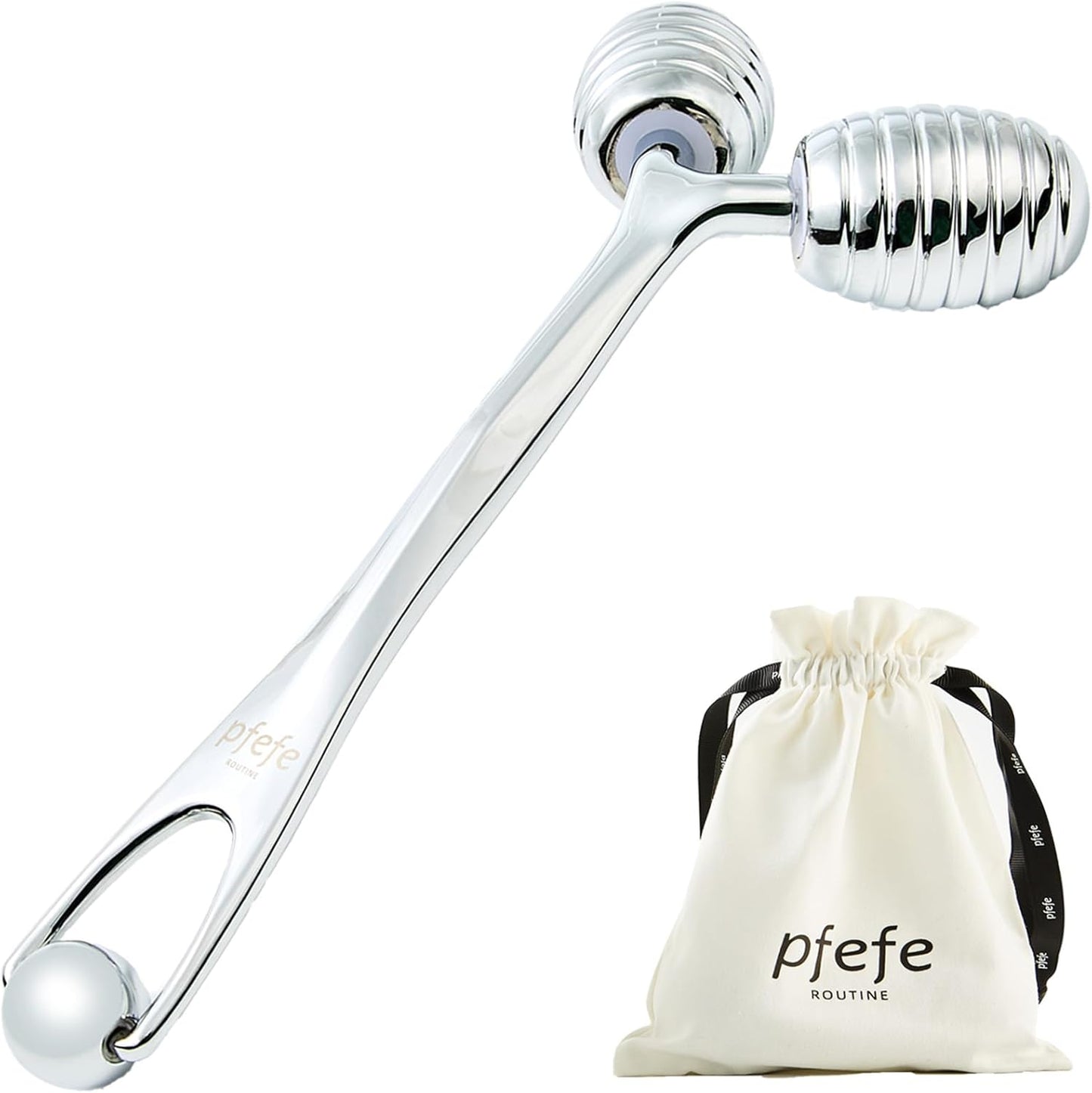 Stainless Steel Face Roller - Metal Facial Cooling Massager for Face and Eyes, Esthetician Supplies Cold Roller for Puffiness, Wrinkles, Dark Circles