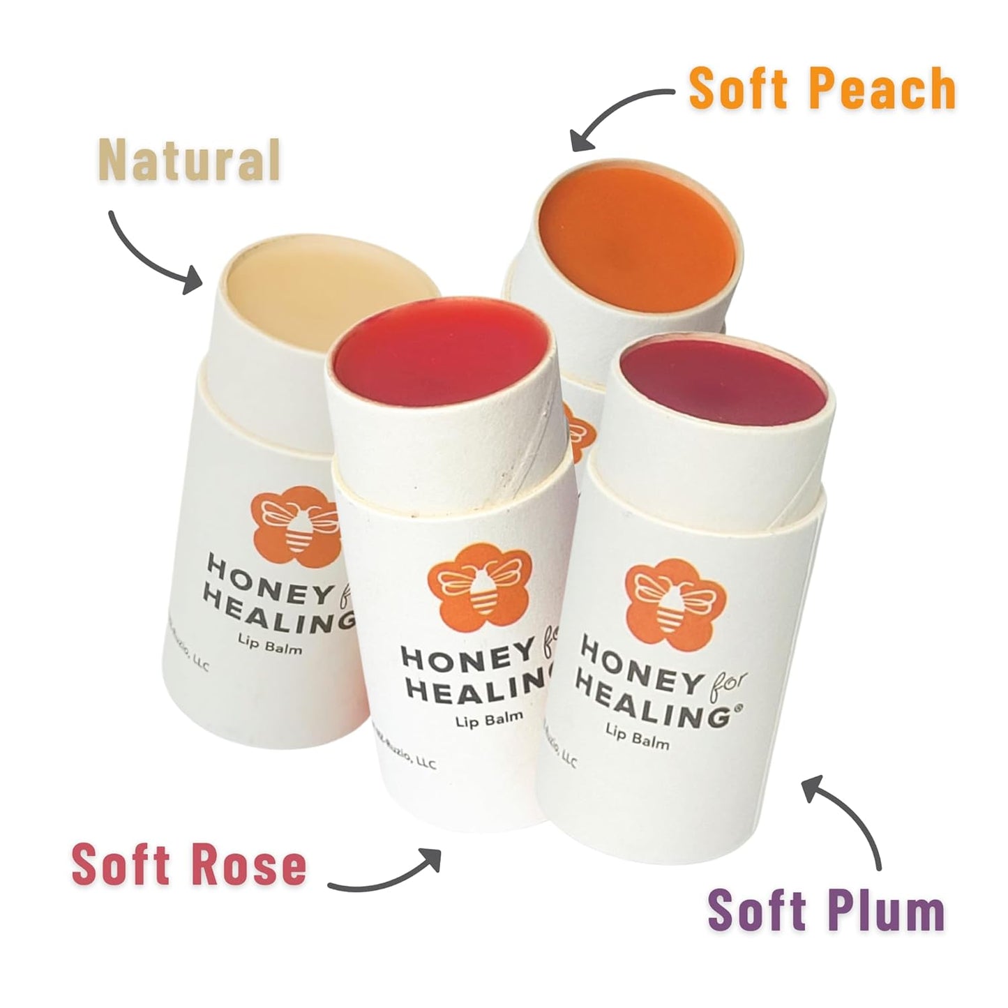 Lip Balm Moisturizer with Manuka Honey 15+ UMF, Coconut Oil, and Castor Oil For Chapped, Cracked, Dry Lips | Protects, Smoothes, and Nourishes your Lips | 0.25 oz / 7 gr. (Natural)