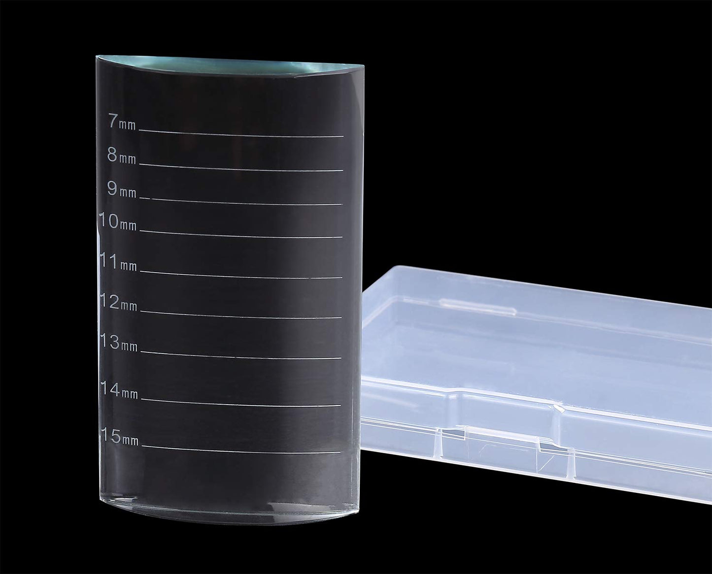 Eyelash Extension Crystal Pallet Lash Holder Tray Bigger Size with Storage Case 4.3x2.4 Inch