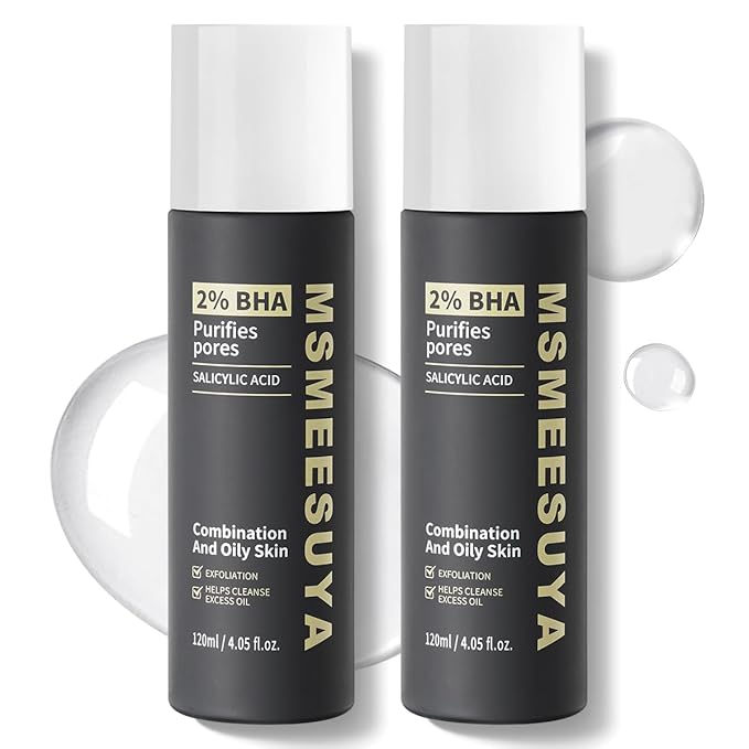 Salicylic Acid 2% Serum – Exfoliating Facial Serum for Oily & Combination Skin, Clears Pores & Blackheads, Fragrance-Free, 120ml / 4.05 fl oz, Pack of 2