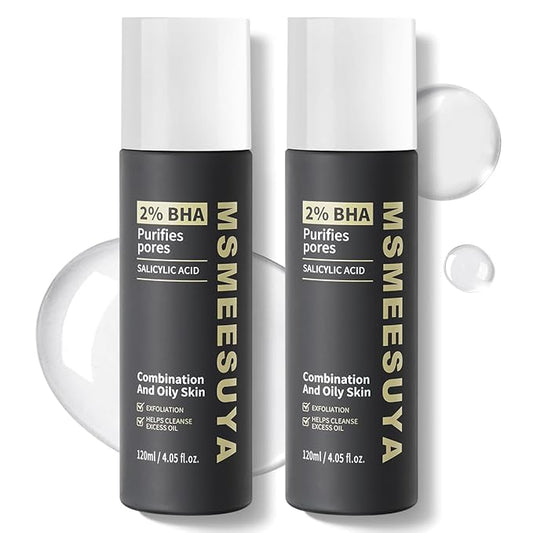 Salicylic Acid 2% Serum – Exfoliating Facial Serum for Oily & Combination Skin, Clears Pores & Blackheads, Fragrance-Free, 120ml / 4.05 fl oz, Pack of 2