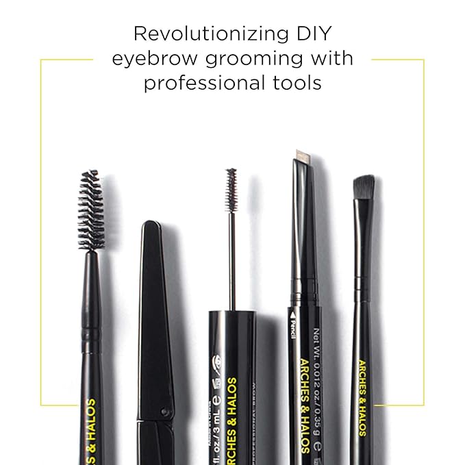 Arches and Halos Fine Bristle Tip Pen - Eyebrow Pencils for Women - Vegan Brow Pencil - Smudge-Proof, Buildable Formula - Mocha Blonde - 0.02 oz