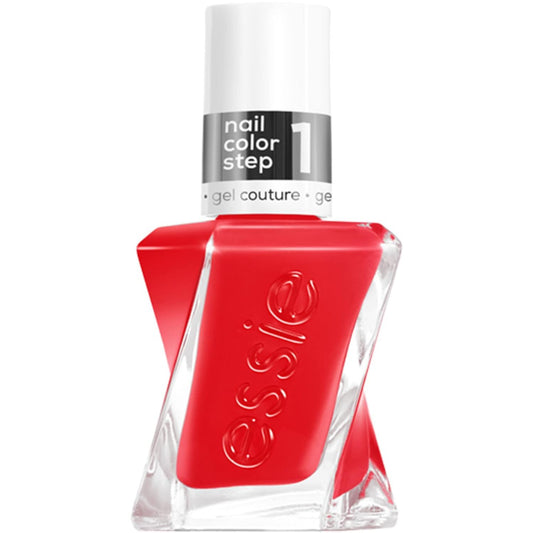 Essie Gel Couture Long-Lasting Nail Polish, 8-Free Vegan, Vibrant Red, Electric Geometric, 0.46 fl oz