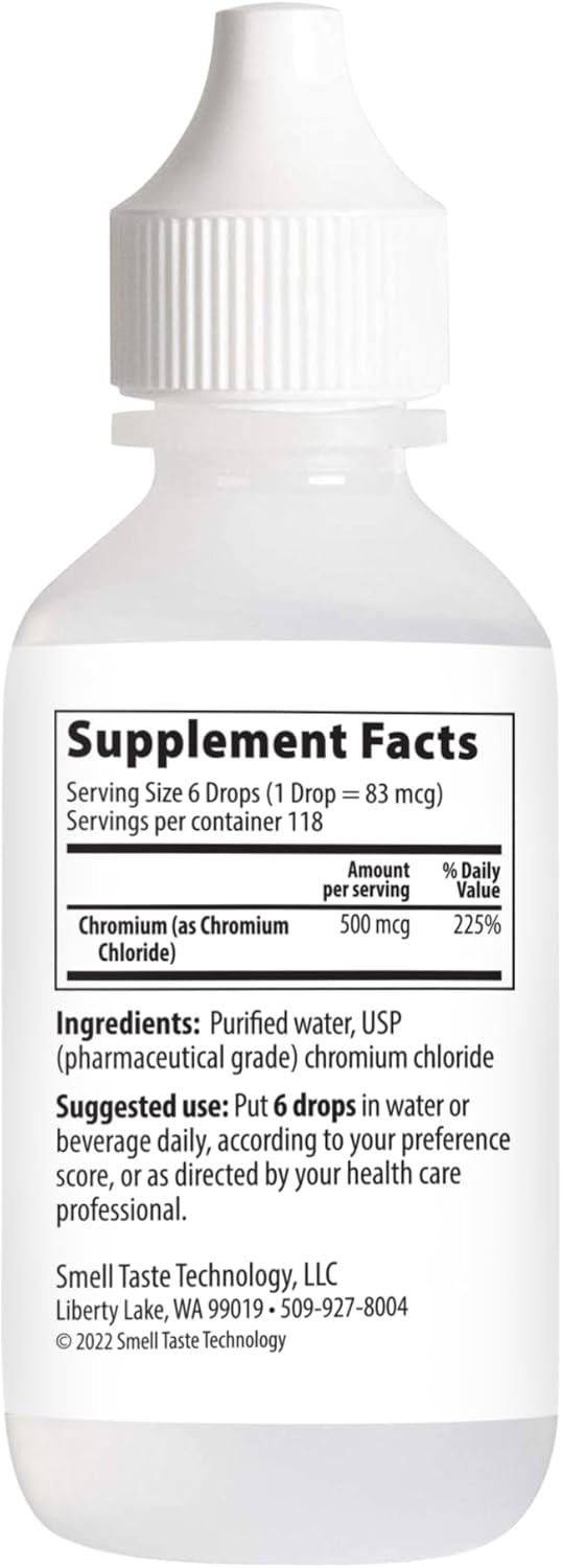 Taste N' Score Chromium Liquid Ionic Mineral Supplement; 100% Pure; 500 mcg; 118 Servings