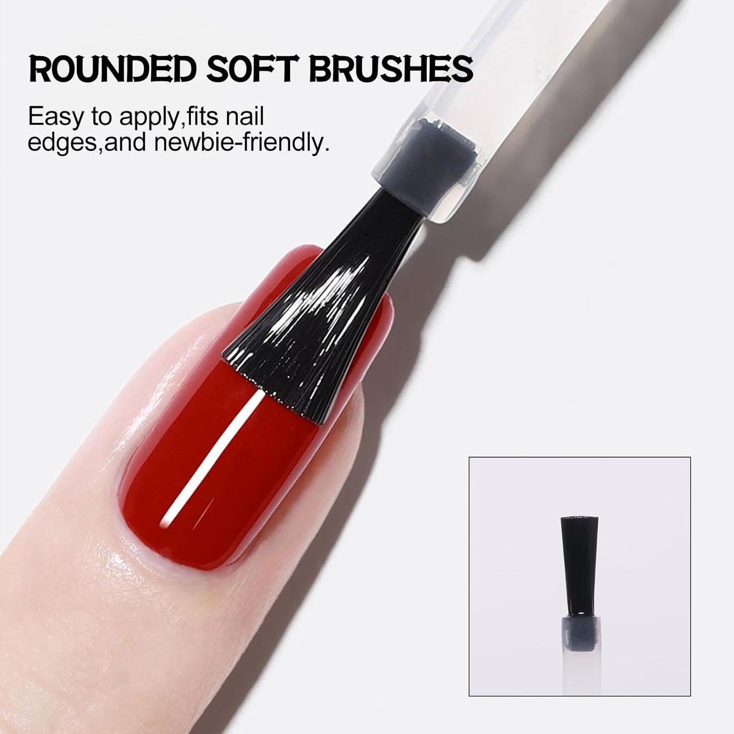 ADHERE Gel Top Coat- 15ML/0.5fl oz Top Coat Gel Nail Polish， Glossy Shine Finish and Long Lasting, Soak Off Nail Lamp Gel,for Home DIY and Nail Salon