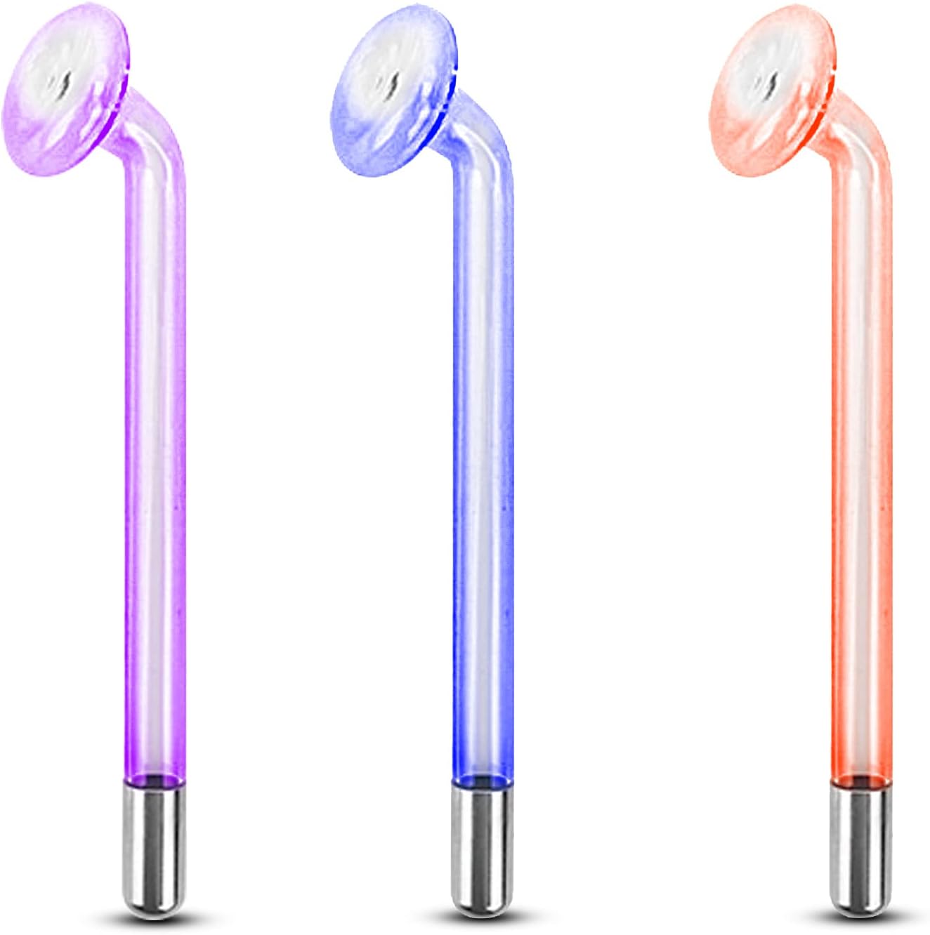 Electrode Wand Glass Tube Handheld Spare Parts for Hi Frequency Instrument Elitzia ETJX006AS (Orange Mushroom)