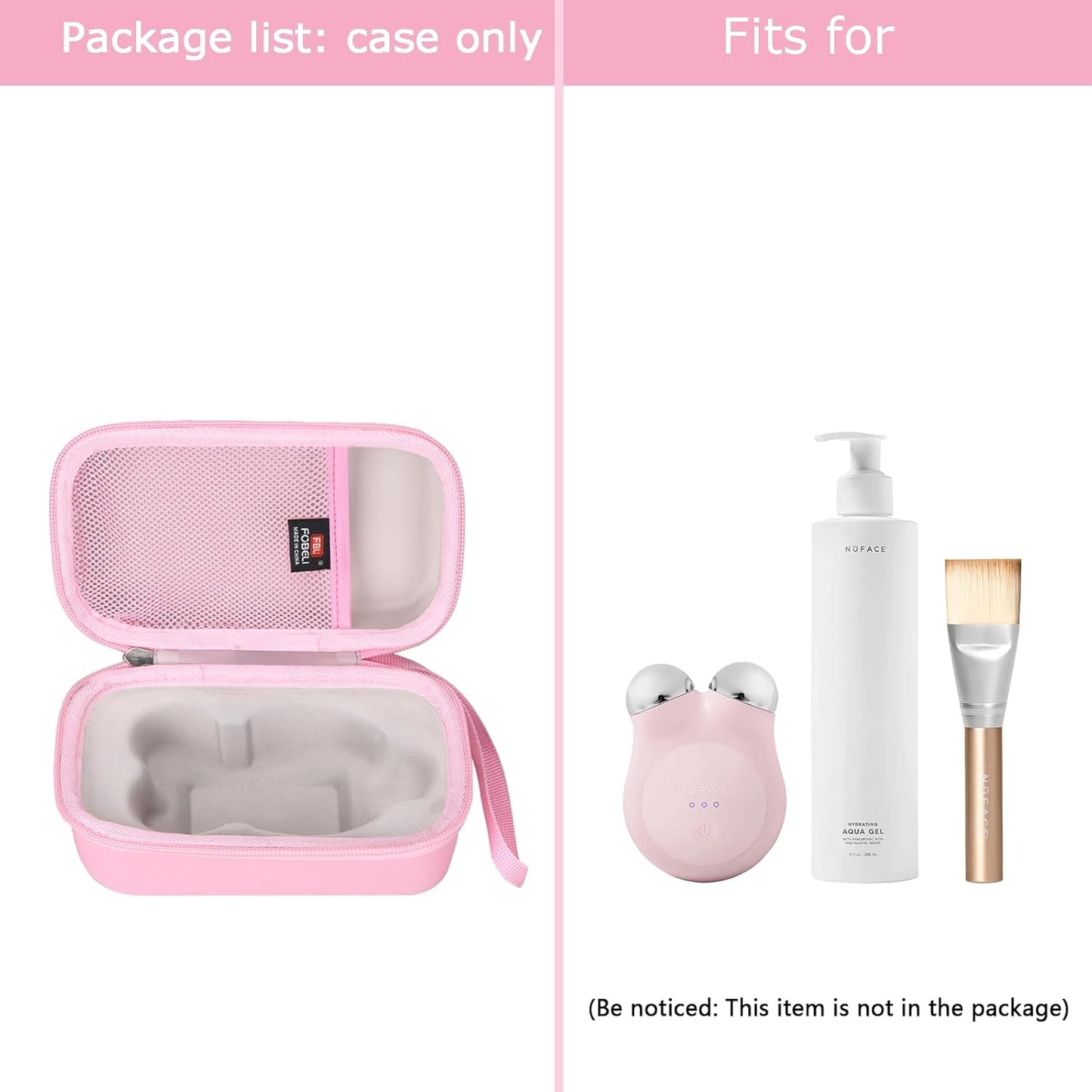 FBLFOBELI Hard Travel Case for NuFACE Mini Starter Kit, Mini Microcurrent Facial Device (Case Only)