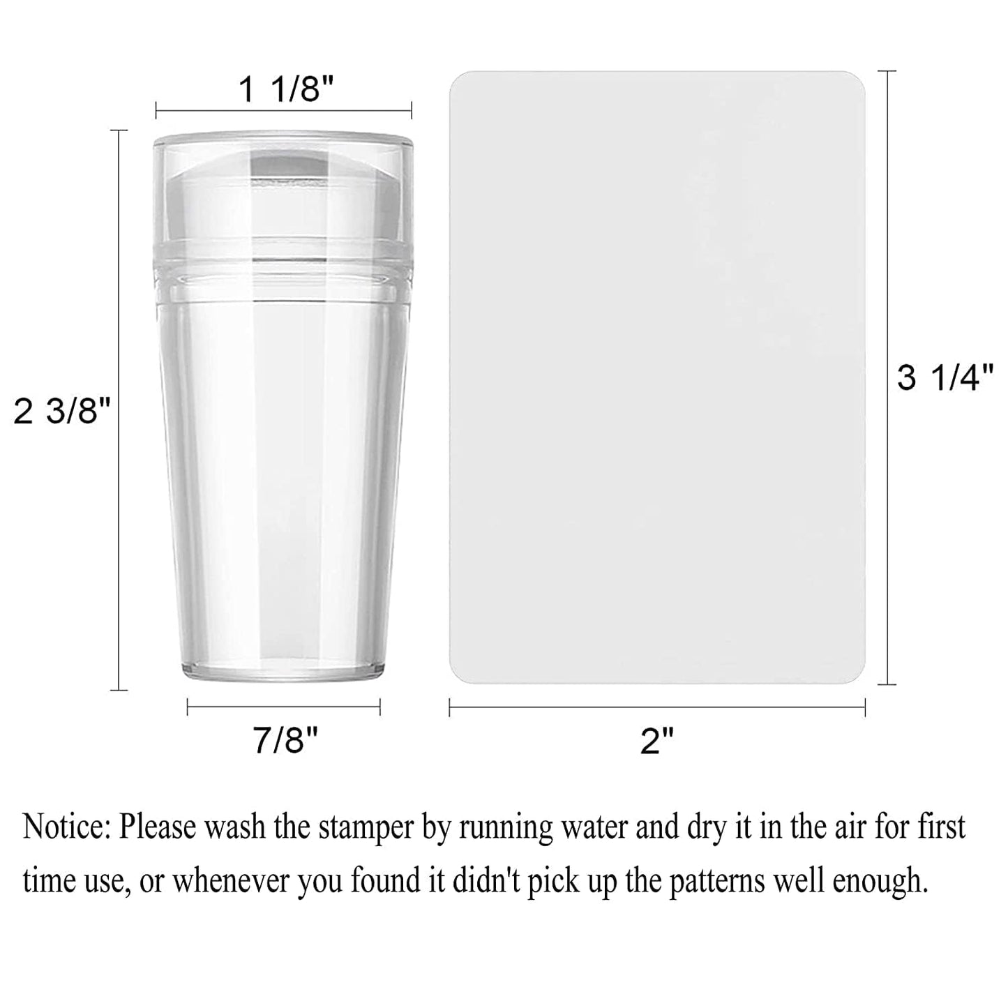 AddFavor Nail Stamper Kit 8pcs Stamping Plates Minimalist Geometric Butterfly Leaf Image Template for DIY Decorating Polish Gel Plate Print Stamper Manicure Stencils Tools