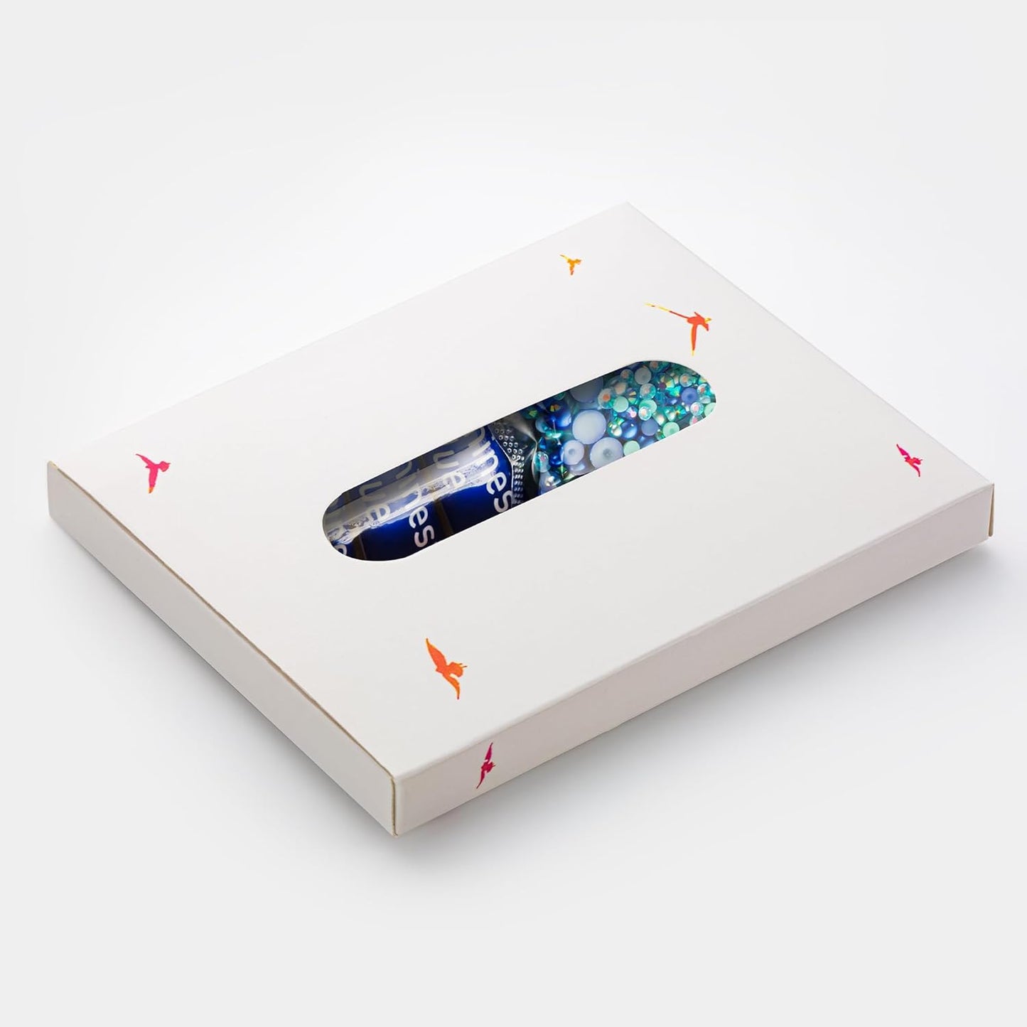 60g Cyan Blue Flat Back Pearls Rhinestones for Crafts Mixed Size 3mm-10mm AB Color Round Half Pearls Flatback Pearl Beads and Resin Rhinestones Set for Face Art with Glue