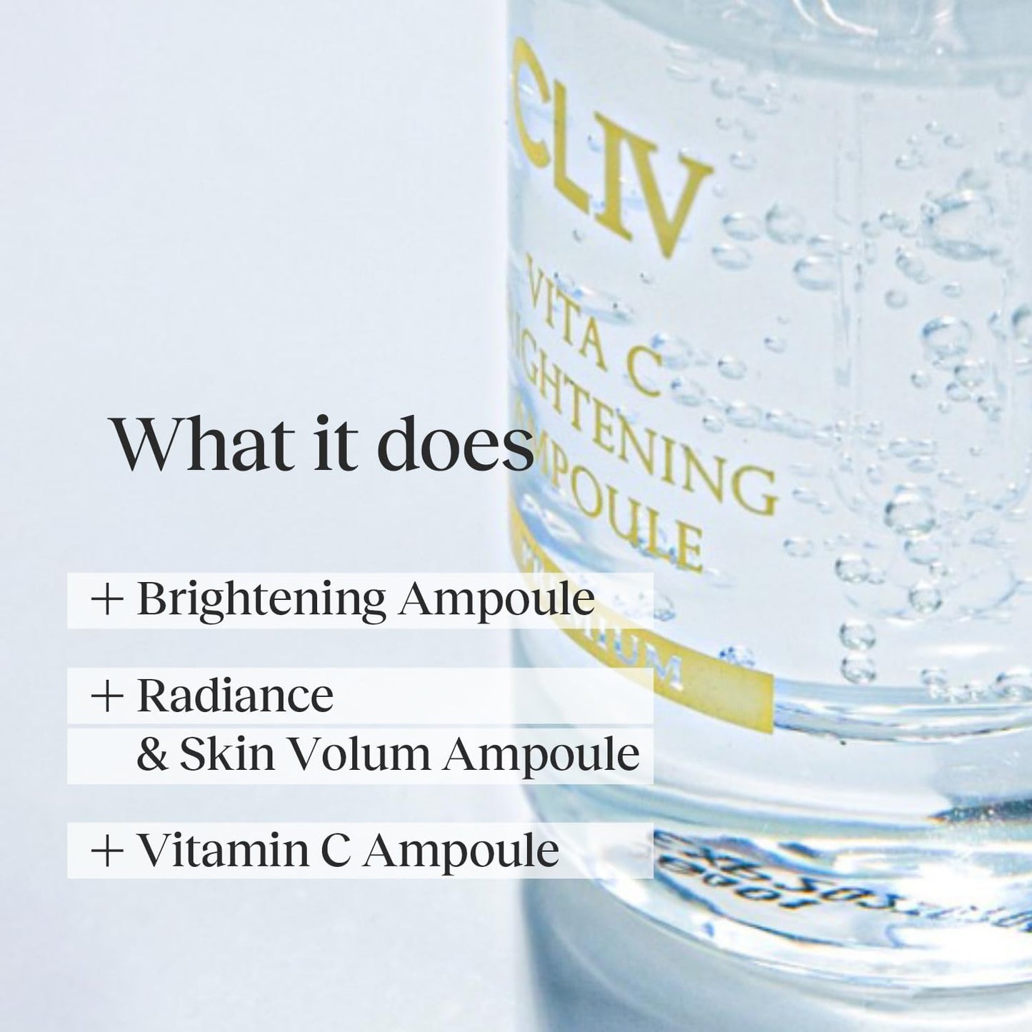 Vita C Brightening Ampoule Facial Serum | 85% Lemon Water | Skin Dullness Treatment | Vitamin Skincare |Skin Refreshing Serum | Korean Skincare (1.01 fl oz, 30ml)