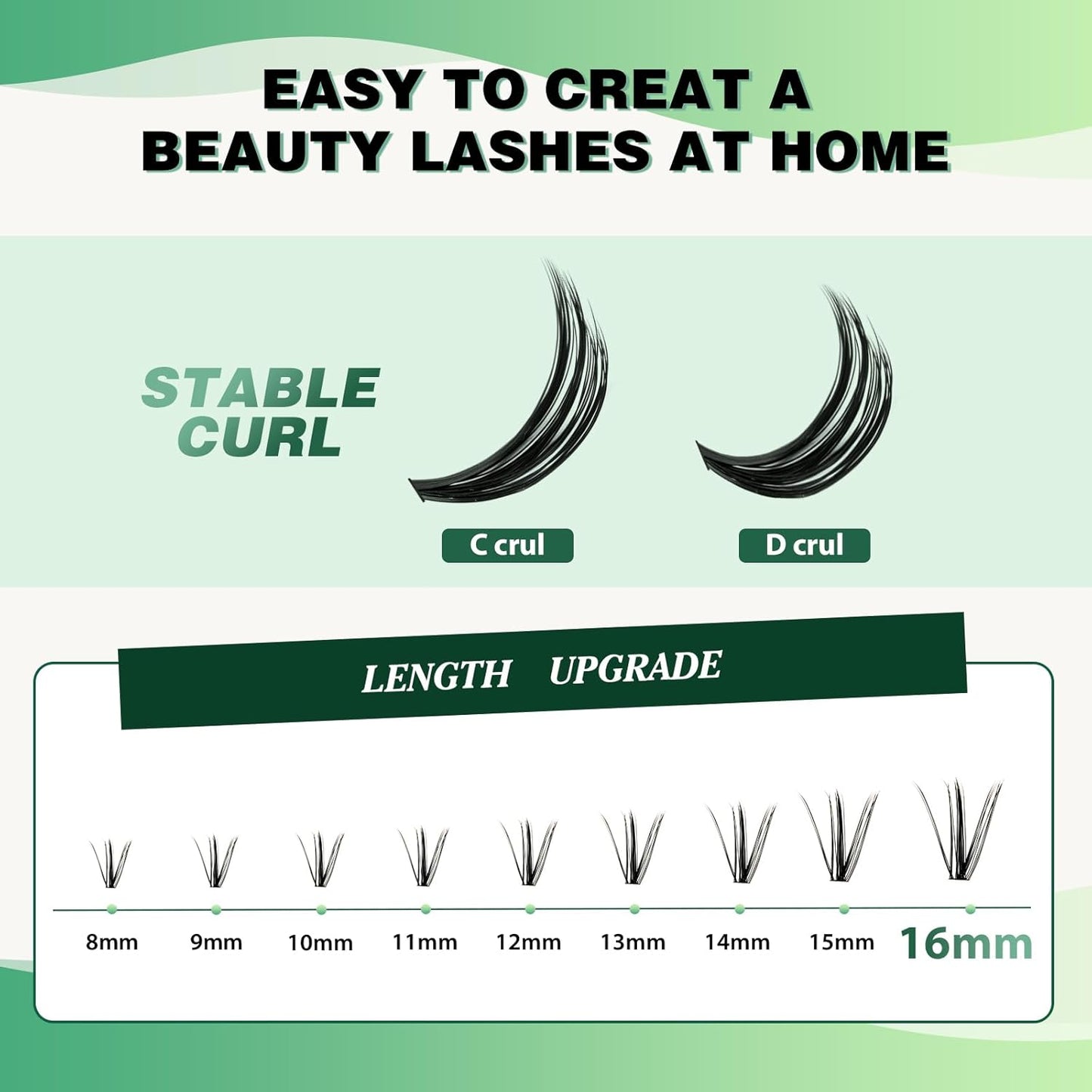 Lash Clusters 300pcs Individual Lashes 30D 0.07D Curl 9-18MIX DIY Eyelash Extension KEYYOU Large Tray Volume Soft&Natural Cluster Lashes(30D-0.07D,9-18MIX）