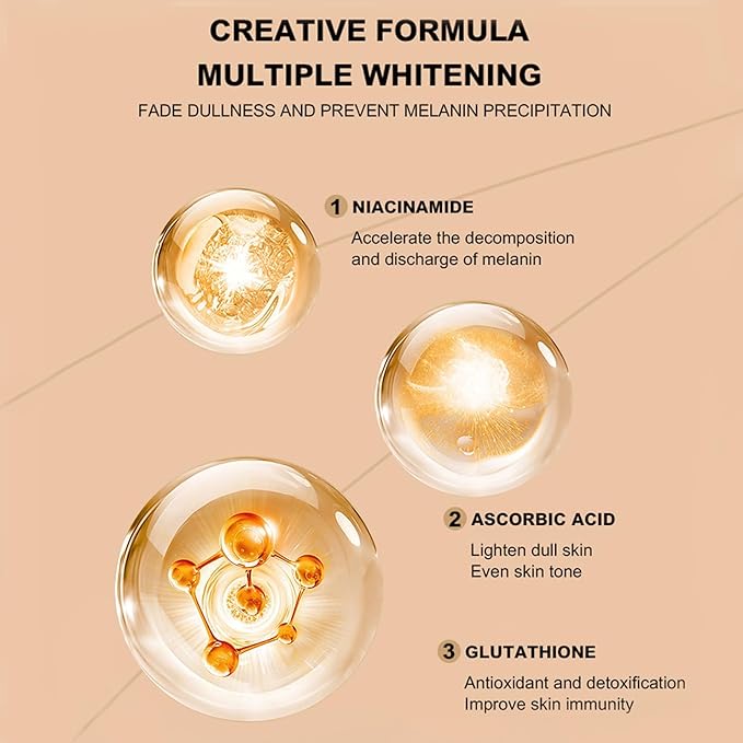 Vitamin C Skin Care Set For Women , 5-In-1 Moisturizing Hyaluronic Acid Skin Care Routine with Facial Cleanser, Serum, Face Cream, Eye Cream, Toner