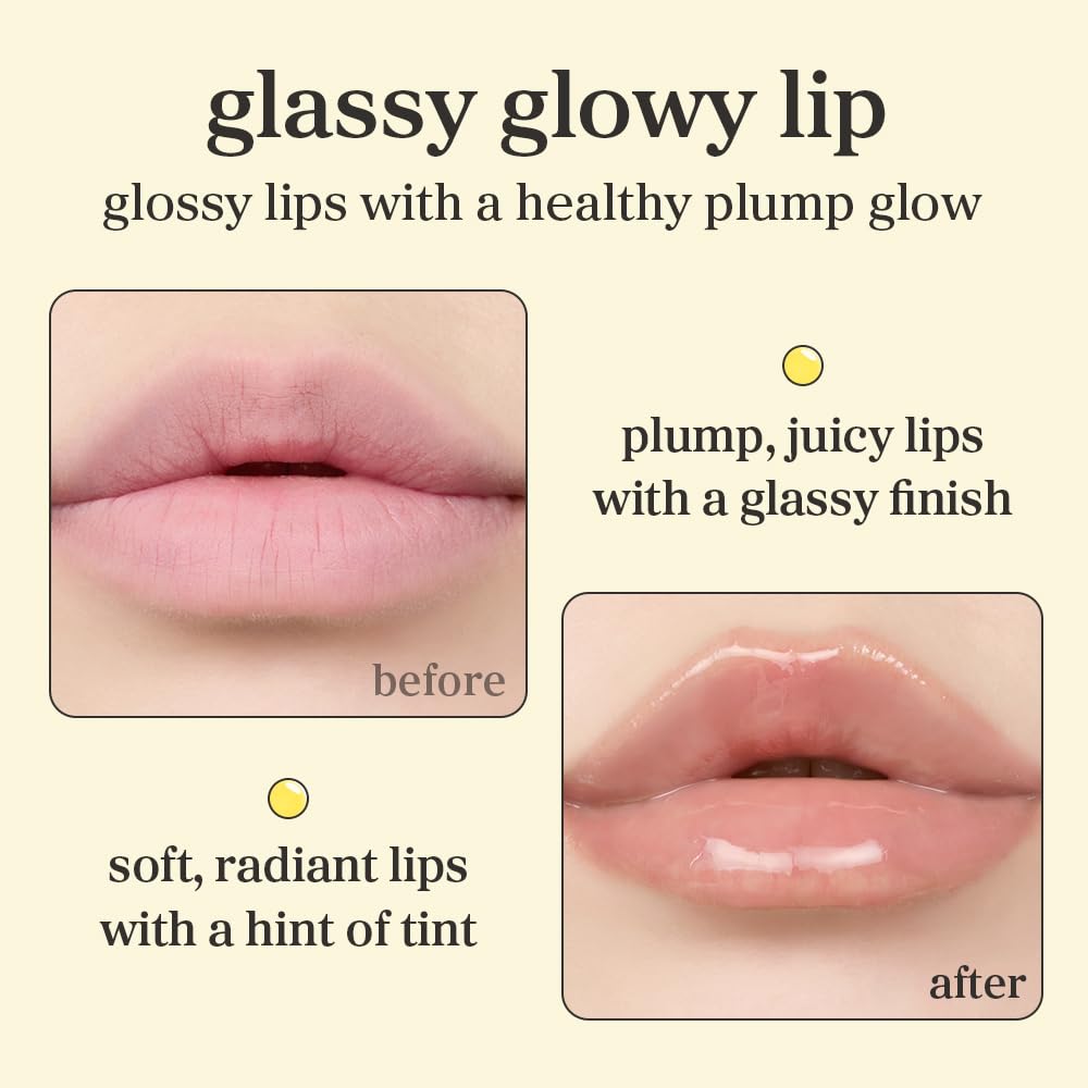 NOONI Korean Lip Oil - Applecoco | Lip Stain, Gift, Long-Lasting, Moisturizing, Plumping, Revitalizing for Dry Lips, Waterproof, No Peel Off, Korean Lip Tint, Clear Lips, Mother's Day, 0.12 Fl Oz