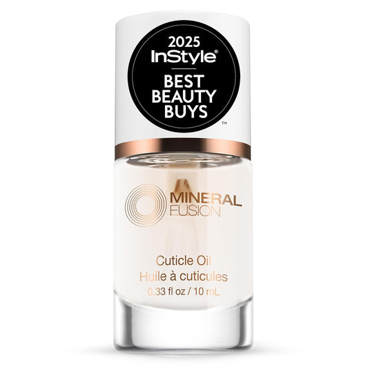 Mineral Fusion Cuticle Oil Nail Treatment - Natural Moisturizer with Vitamin E and Sweet Almond Oil - Softens & Protects Cuticles - Vegan, 99% Naturally Derived Formula - 0.33 oz