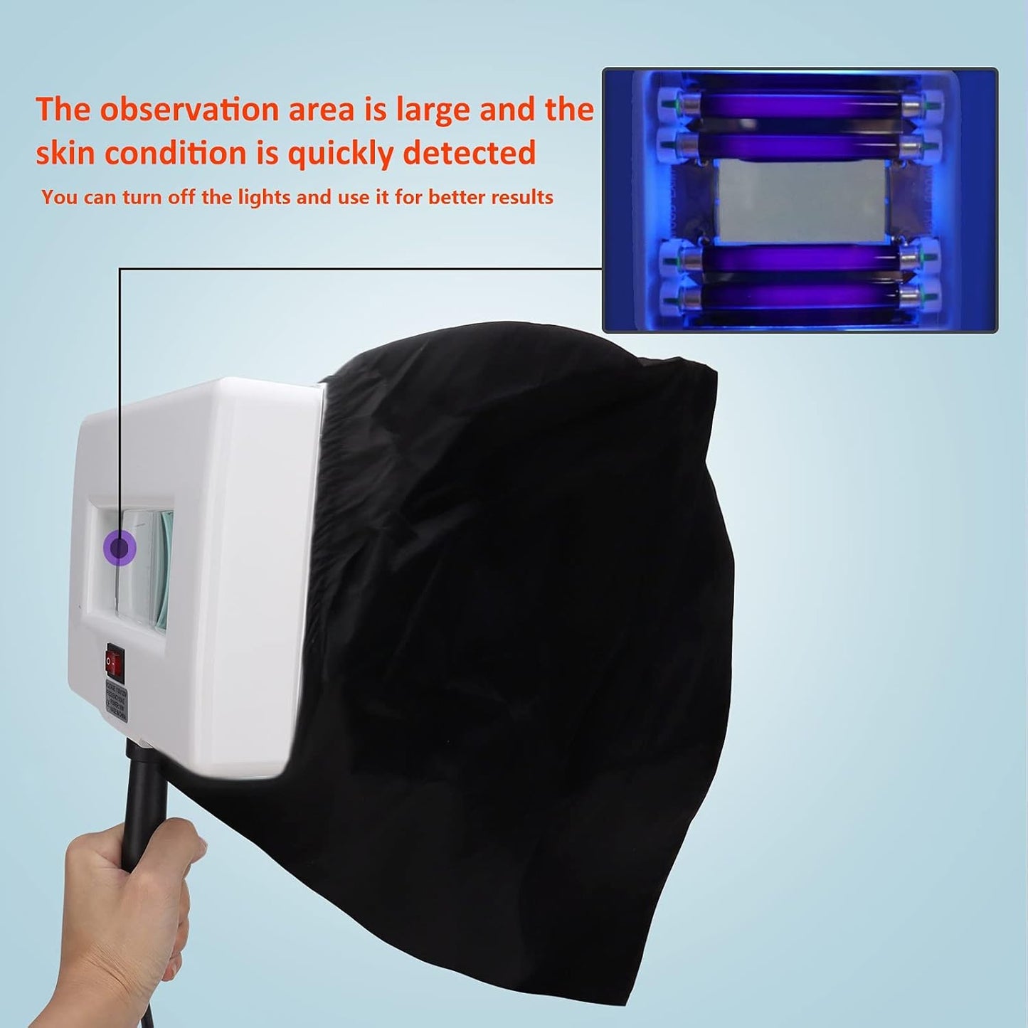 Beauty Star Woods Lamp Skin Analyzer, Professional Esthetician Supplies, Portable SPA Beauty Skin Care Tool