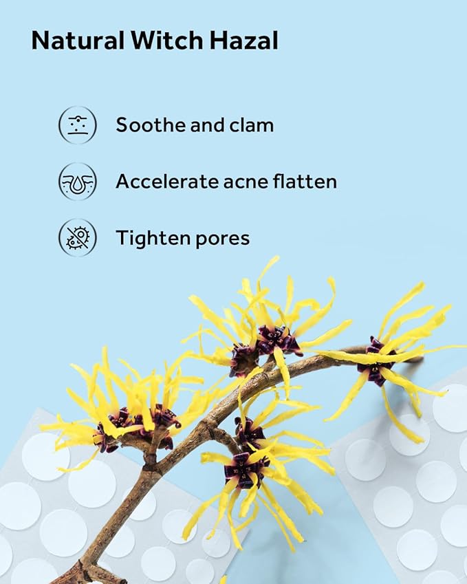 LitBear Acne Pimple Patches- Day and Night 4 Sizes 180 Dots Thin & Thick Hydrocolloid Patches with Witch Hazel, Tea Tree & Calendula Oil, Extra Adhesion for Face Zit Patch Dots (Pack of 2)