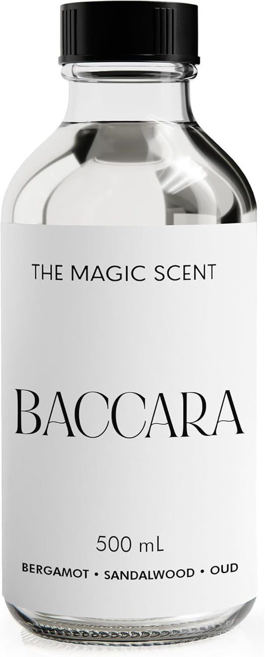 Baccara Diffuser Oil - Hotel & Home Luxury Scents Inspired by Baccarat Rouge - Diffuser Oil Scents for Home Designed for Use in All Diffusers - 16.9 fl oz, 500 mL