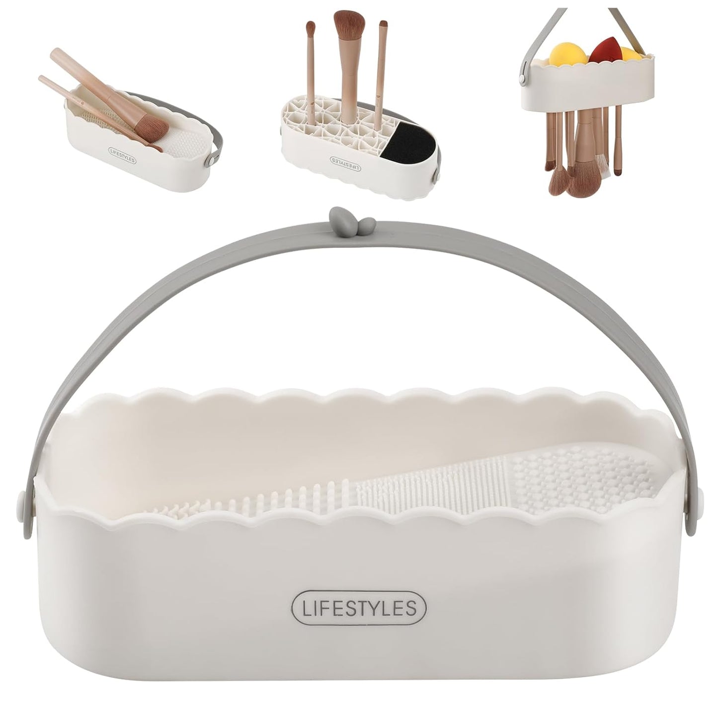 DUcare Makeup Brush Cleaner Shampoo Soap Solid Brush Cleaning Mat Removes Cosmetic Color Brush Cleaner Pad for Cleaning Makeup Sponges Brushes