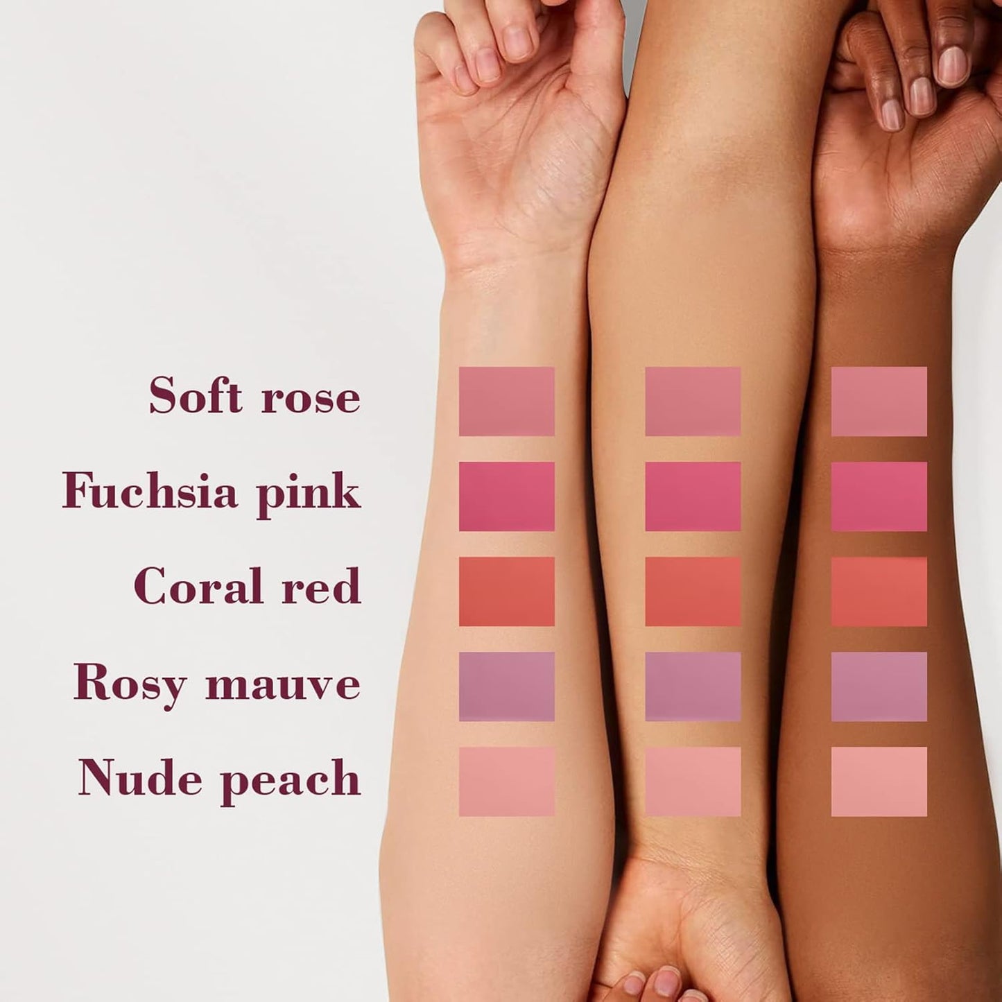 Cilrofelr Dewy Liquid Blush, Soft Cream Liquid Blush for Cheek, Buildable & Blendable Pigment, Lightweight & Smooth Texture, Longwear Formula for a Soft, Natural Flush (03 Coral Red)