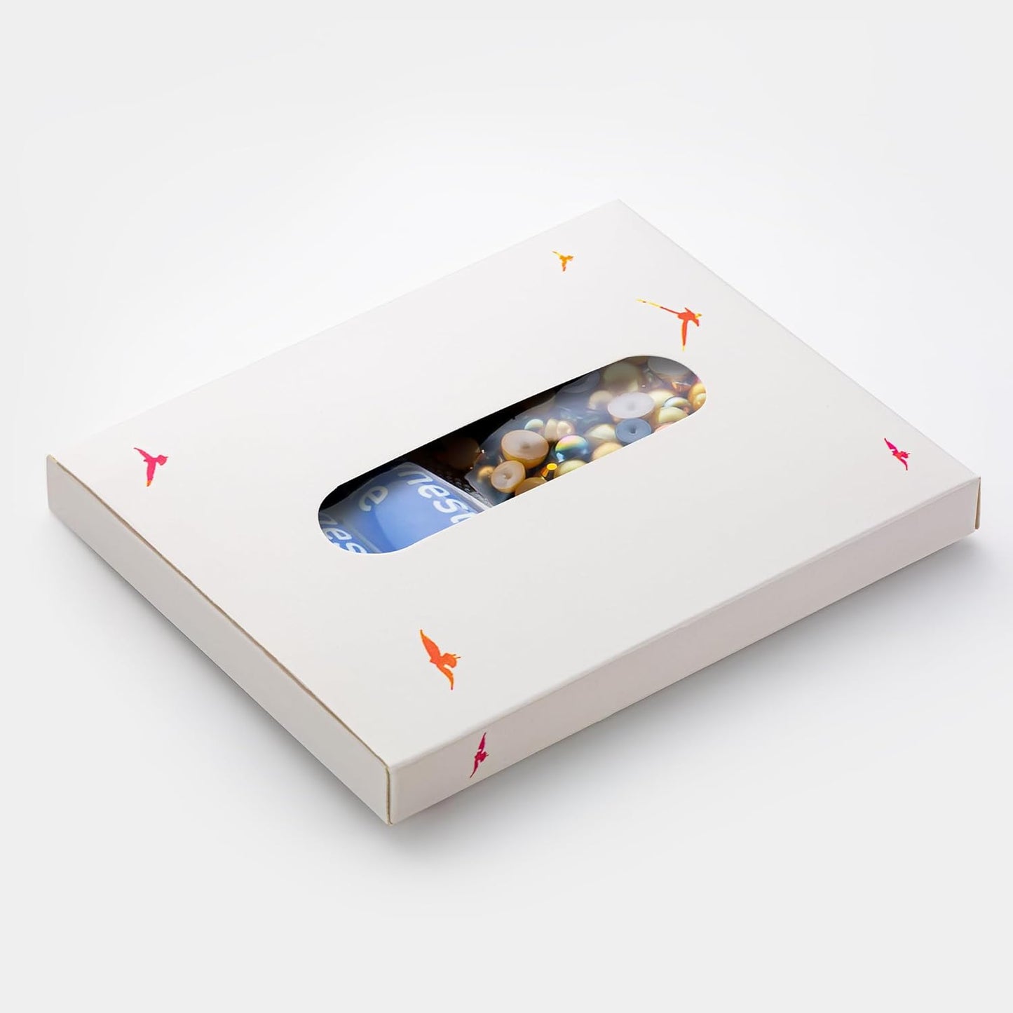 60g Gold Flat Back Pearls Rhinestones for Crafts Mixed Size 3mm-10mm AB Color Round Half Pearls Flatback Pearl Beads and Resin Rhinestones Set for Face Art with Glue