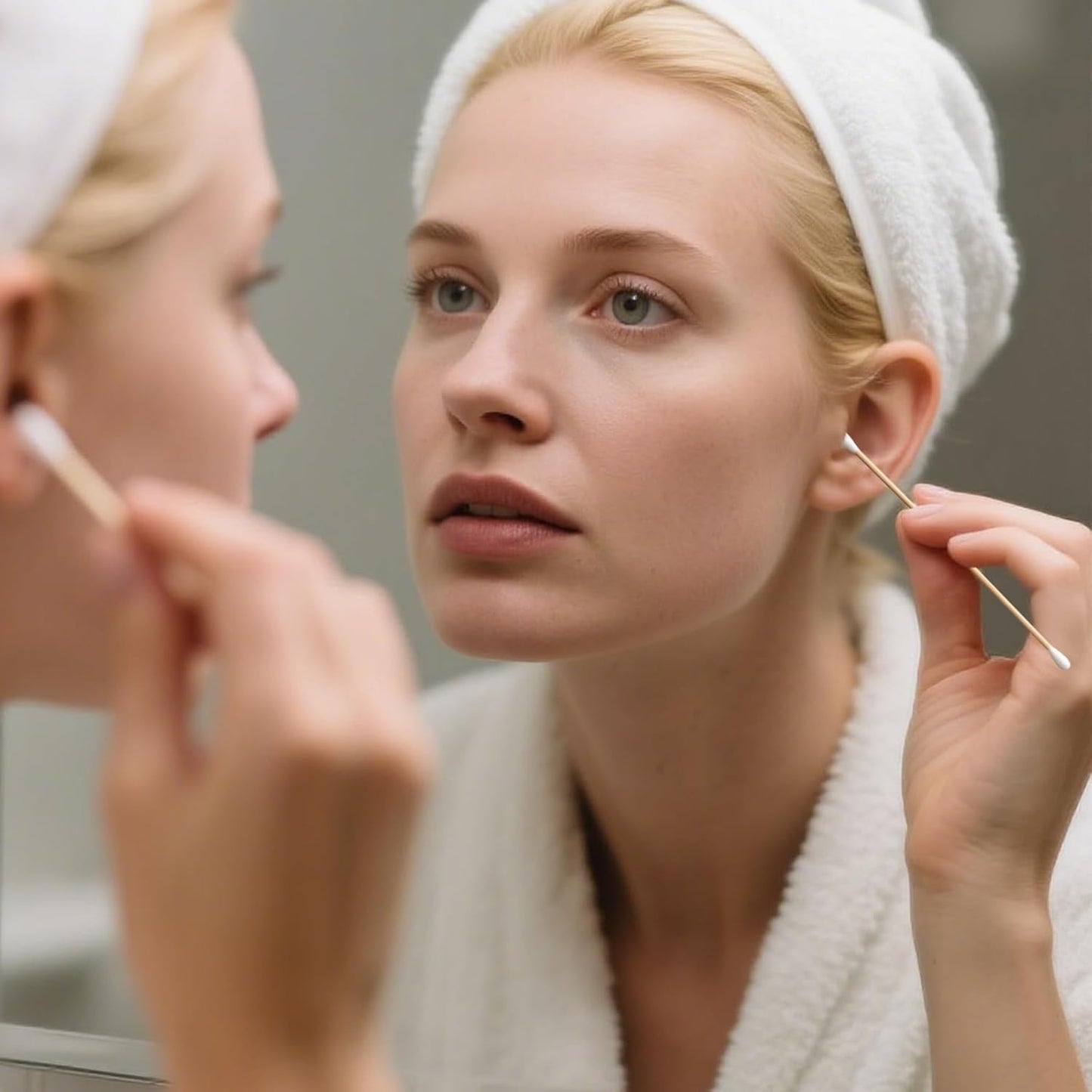 Gun Cleaning Swabs, Dual - Ends Tips, 6 Inch Gun Cleaning Supplies, Long Cotton Swabs with Bamboo Sticks in A Storage Case for Gun Cleaning and Maintenance