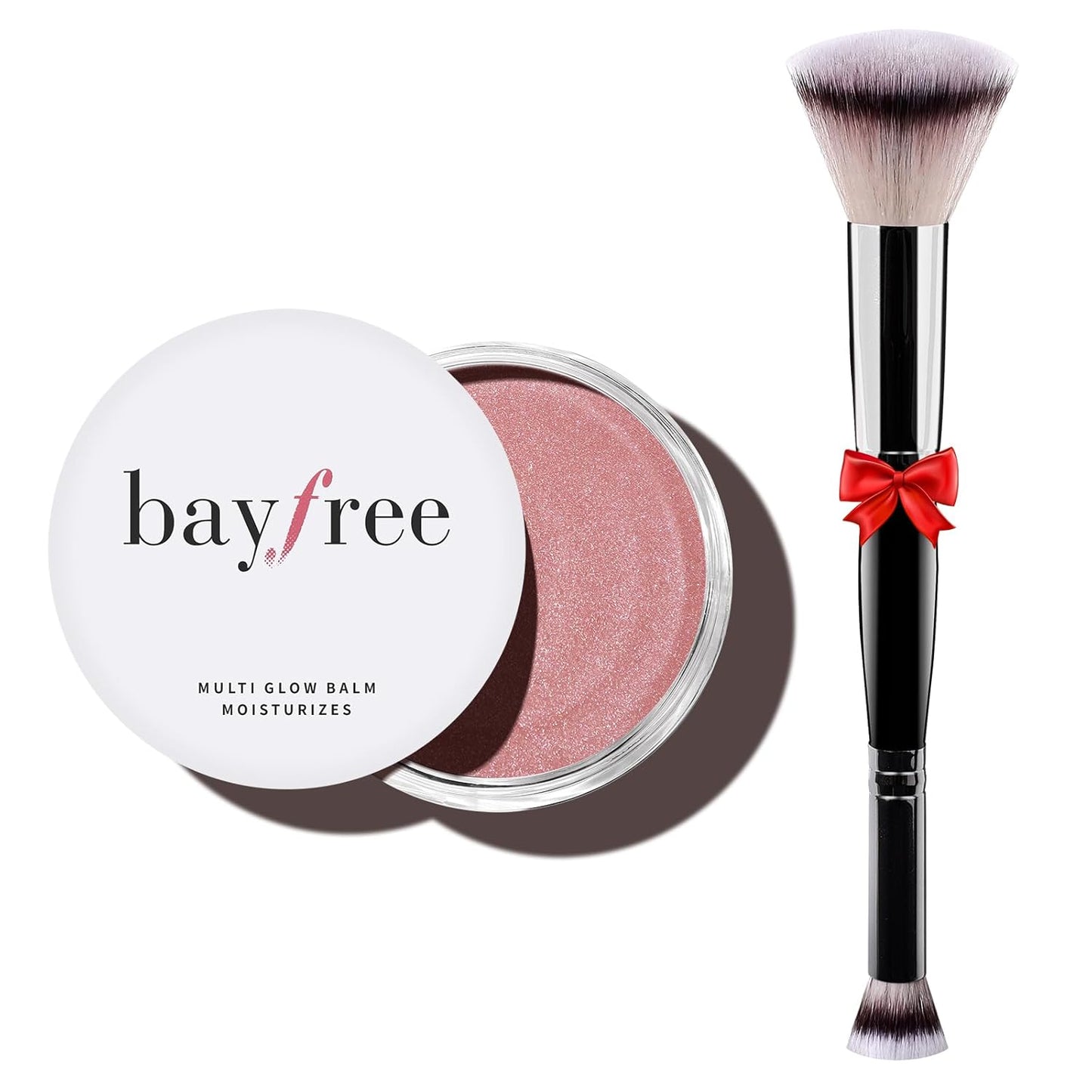 Multi Glow Balm Set, Cream Blush with Double-ended Brush, Radiant Finish, Hydrating, Creamy, Radiant Finish, Lightweight & Blendable Color, Face Balm