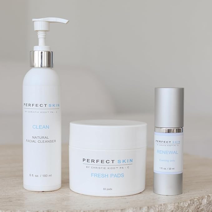 PERFECT SKIN BY CHRISTIE KIDD, PA-C Trio Skincare Bundle | Cleanse, Refresh & Renew Your Skin | Daily Essentials for Smooth, Bright, and Hydrated Perfect Skin