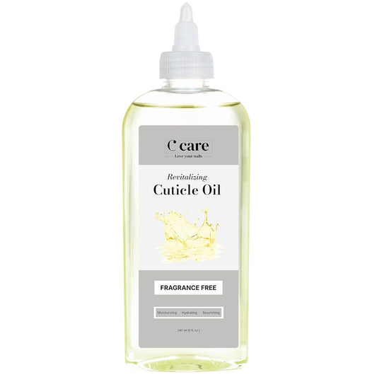 C CARE Fragrance-Free Cuticle Oil For Nails - Repairs Cuticles Overnight - Moisturizes and Strengthens Nails and Cuticles - 8 oz