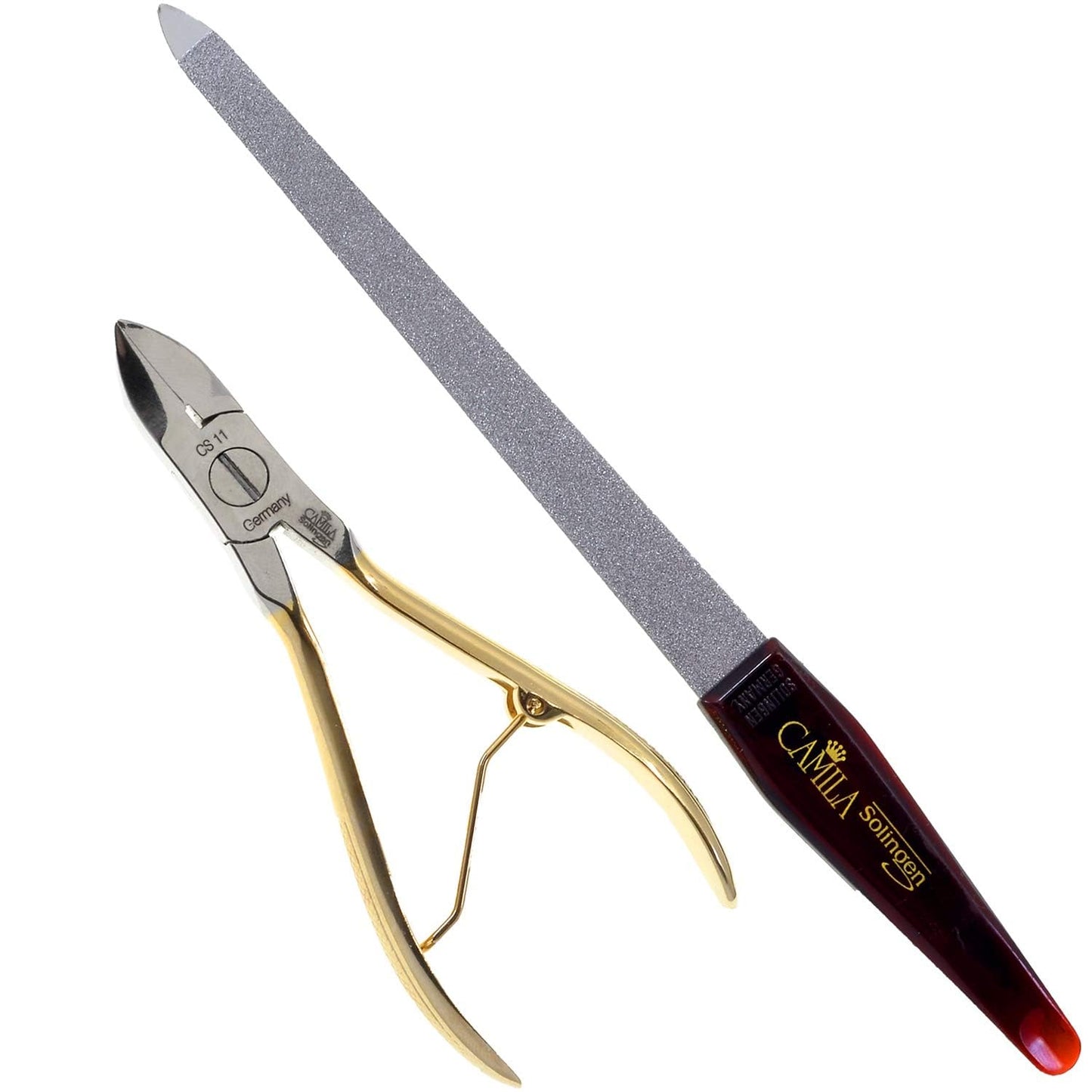 CS11-CS18 Professional 4" Fingernail Toenail Nipper/Clipper/Cutter Manicure and Pedicure Heavy Duty Precision Super Sharp Curved Stainless Steel 15mm Blade Solingen Germany