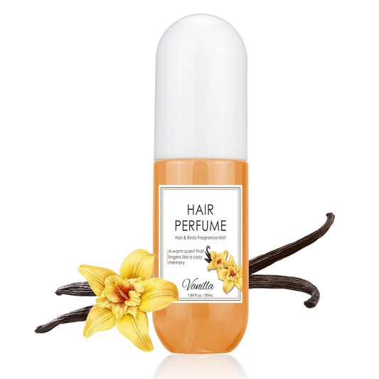 Hair Perfume for Women, Long Lasting Fragrance Hair & Body Perfume Mist, Vanilla Pheromone Spray for Hydrating Hair Shine & Frizz Control, Hair Perfume Oil for Odors Remove, 50ml