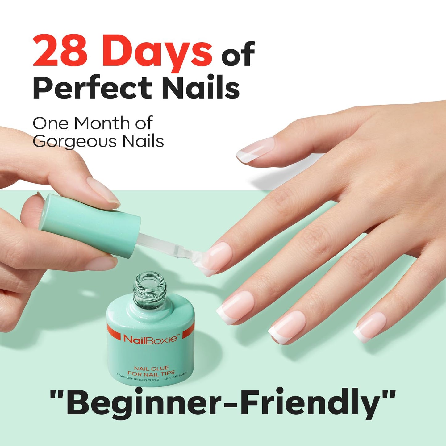 modelones 9 in One Nail Glue for Press Ons, Clear Tips, Acrylic Nails