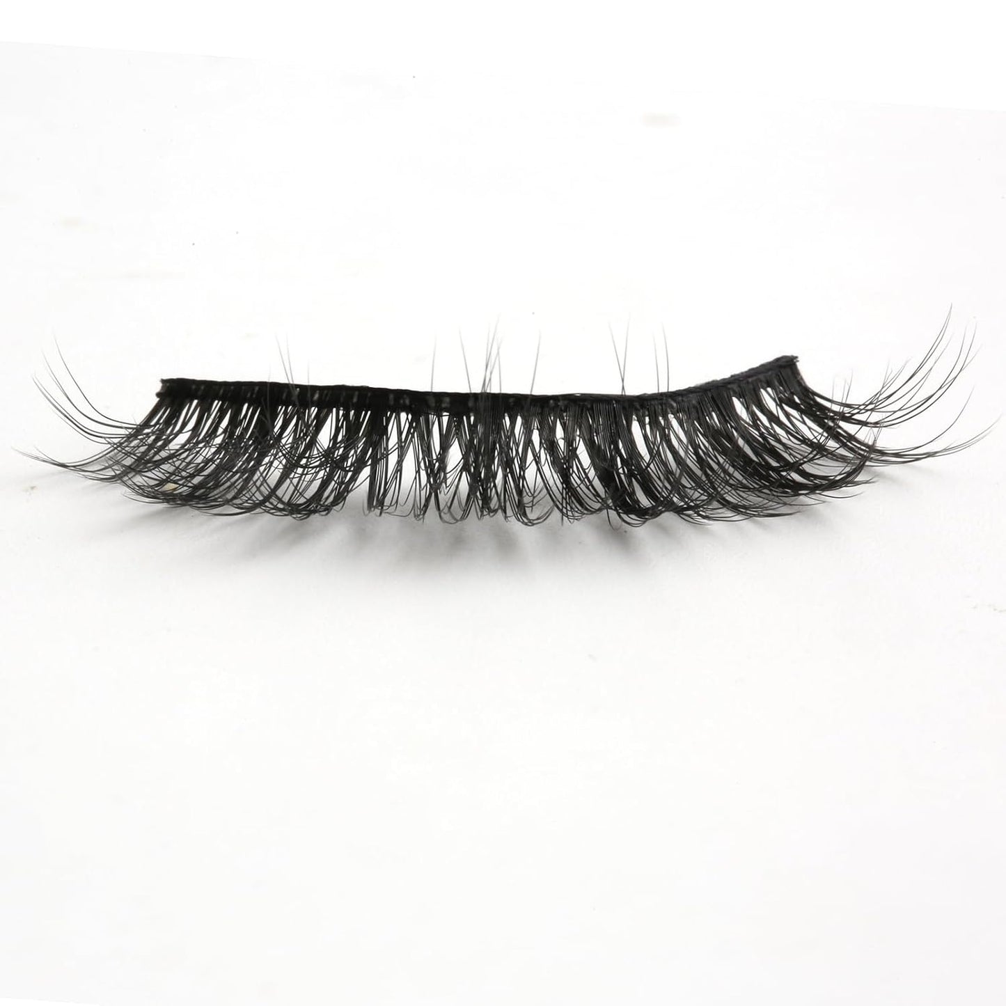 SUNWELL False Eyelashes 14mm Mink Lashes Natural Look 3D Faux Mink Lashes Manga Lashes Strips Soft Wispy Luxury Volume Fake Lashes 10 Pairs Pack