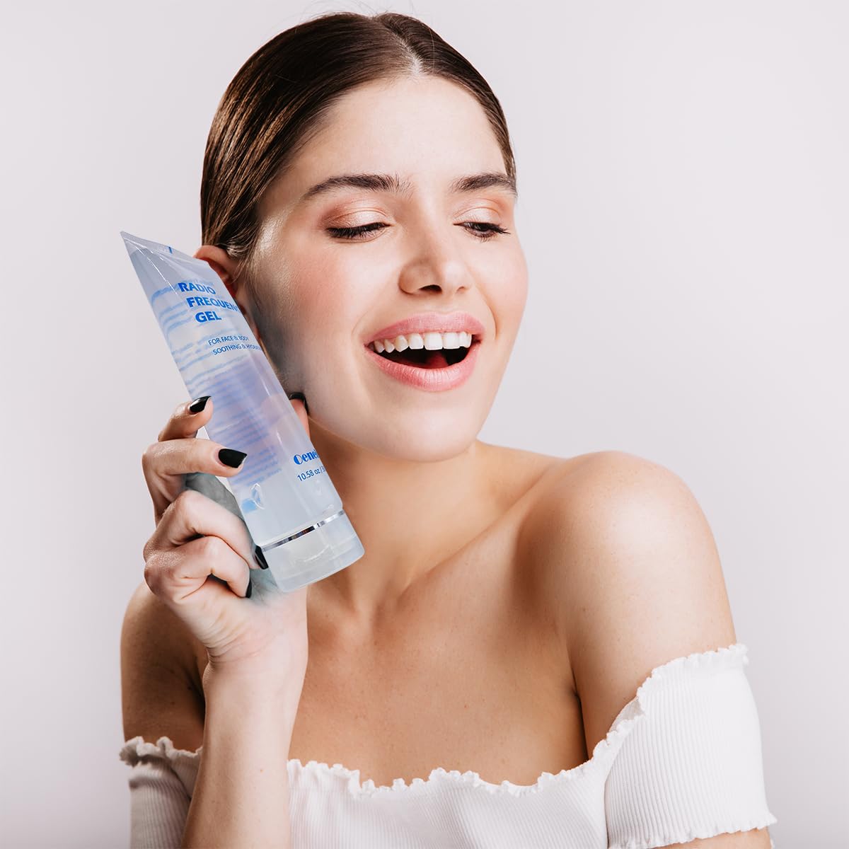 Radio Frequency Gel for Use with RF Facial Machine, Conductive Gel for Face Microcurrent, Use for Skin Soothing and Hydrating, 300g Tube (Pack of 2)