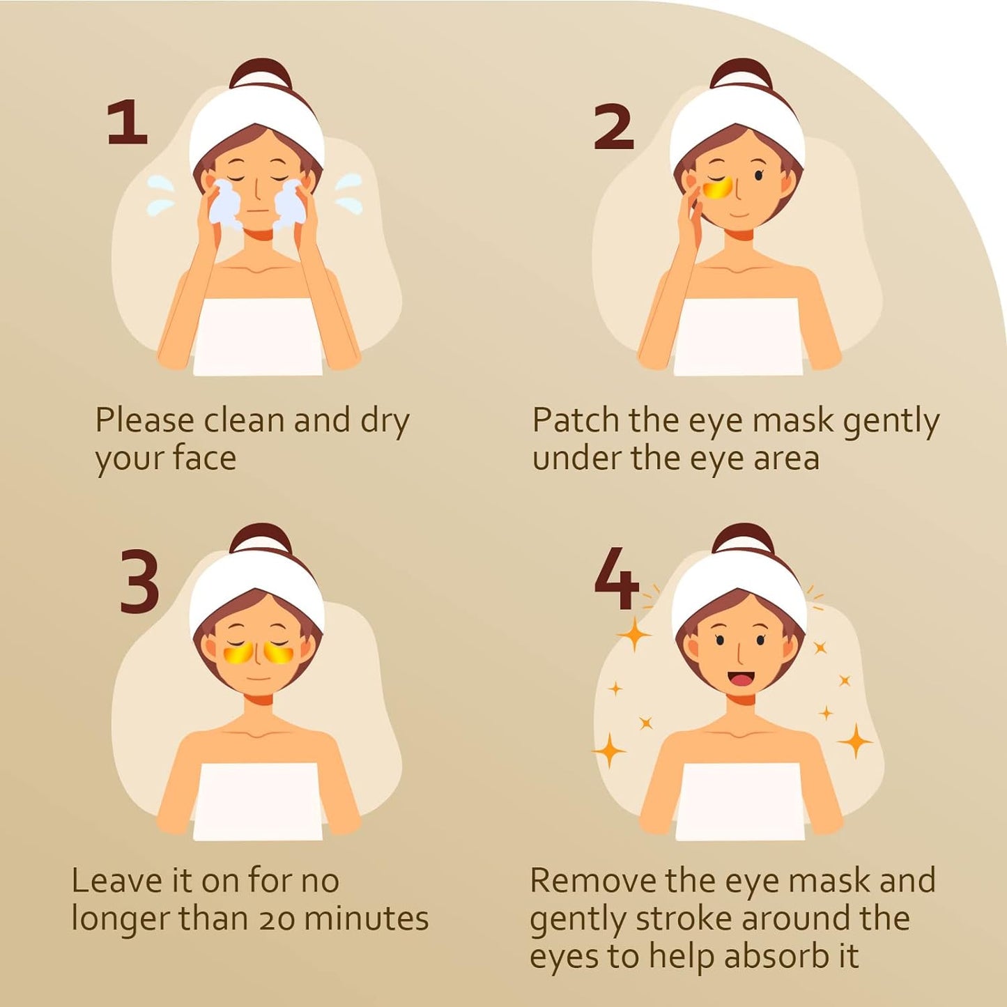 Under Eye Patches (30 Pairs), 24K Gold Under Eye Mask for Puffy Eyes, Dark Circles, Bags and Wrinkles with Collagen, Relieves Pressure and Reduces Wrinkles, Revitalises and Refreshes Your Skin