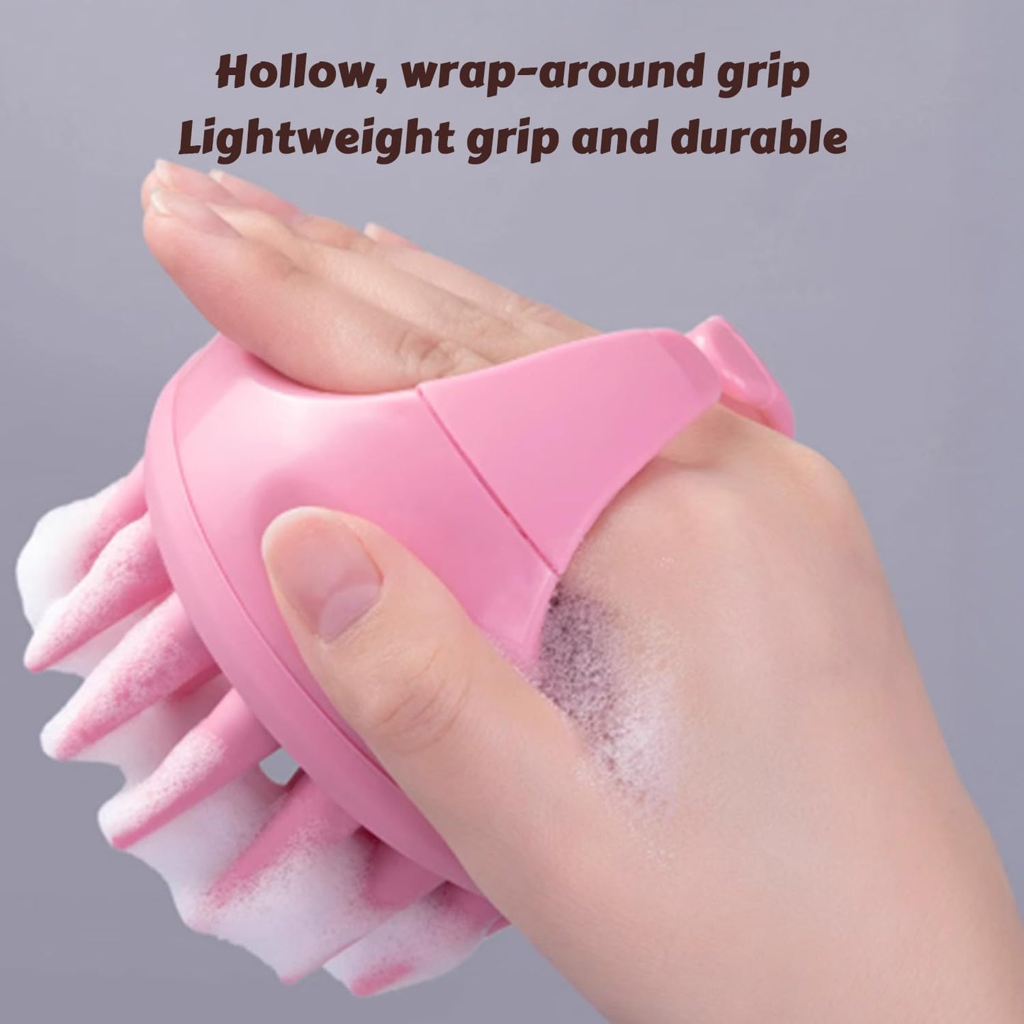 Scalp Massager, Shampoo Brush, Hair Scrubber for Exfoliation, Soft Silicone Brush for Hair Growth and Dandruff Removal