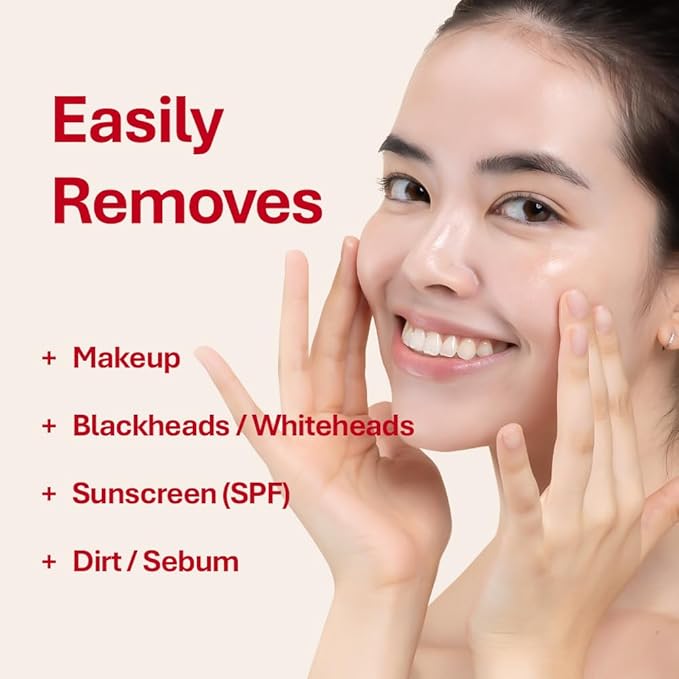 Rothea Holiday Edition - Korean Fire Camellia Cleansing Oil – Gentle Oil Cleanser for Face & Makeup, Blackhead Remover, Korean Skin Care, 6.76 fl oz / 200ml