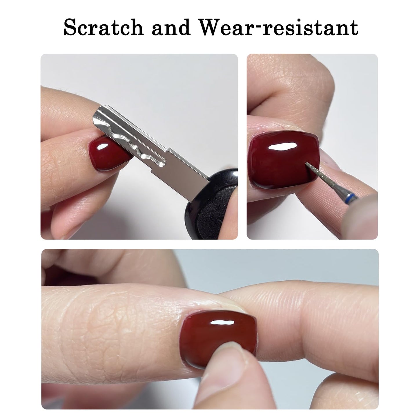 2X15ml Rubber Base Gel,No Wipe Top Coat Gel Nail Polish Set,Self-leveling Thick Nail Base Coat and High gloss anti-hanging and wear-resistant Top Coat Gift Box Salon Starter Kit